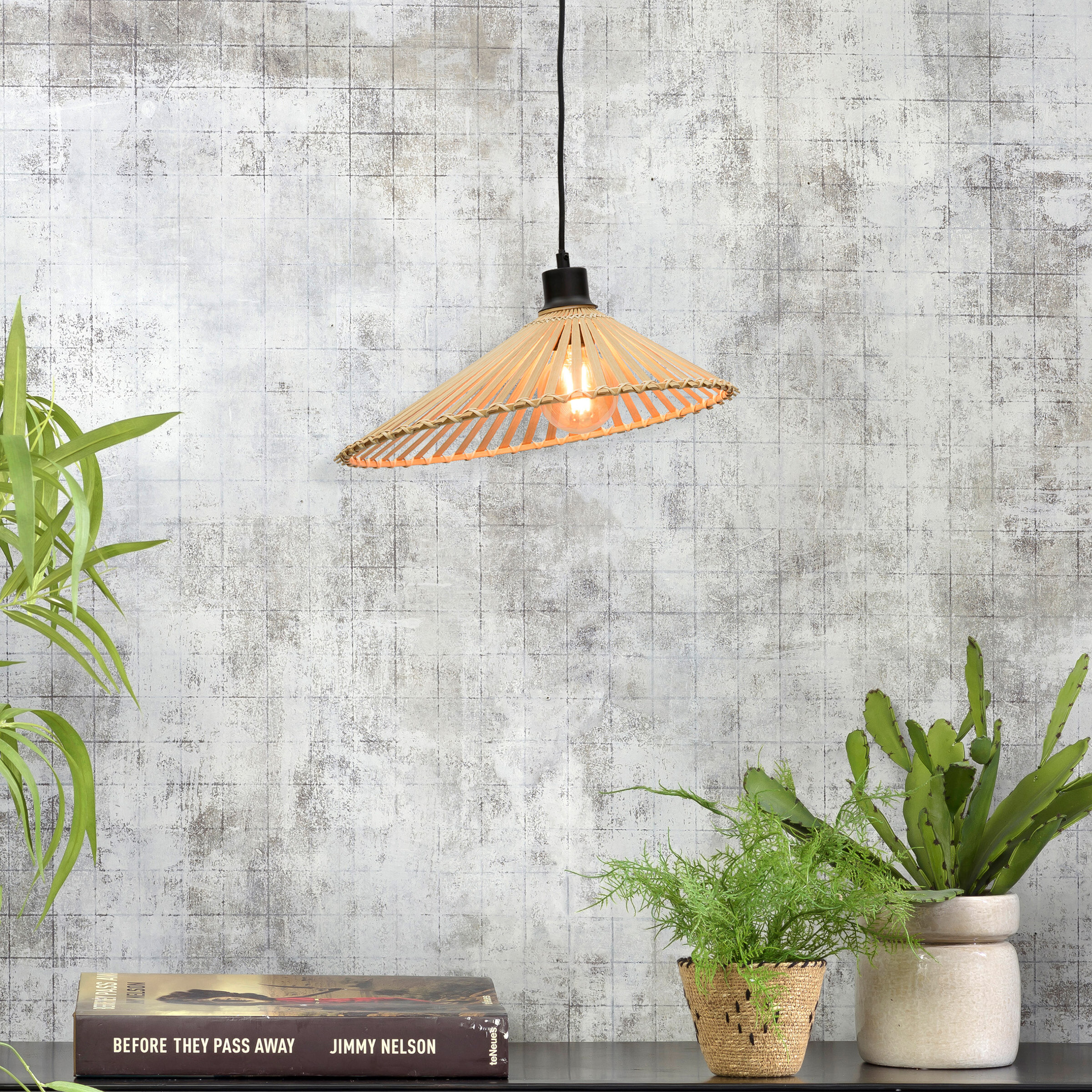 GOOD&MOJO Hanglamp Bromo 40cm, Bamboe - Naturel