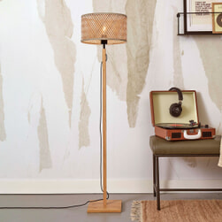 GOOD&MOJO Vloerlamp 'Java' Bamboe, 128cm