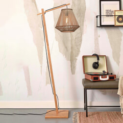 GOOD&MOJO Vloerlamp 'Merapi' Bamboe, 150cm