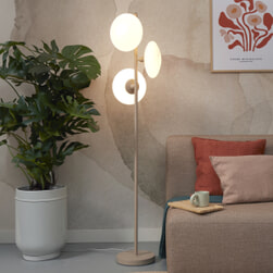 its about RoMi Vloerlamp 'Sapporo' 3-lamps, 161cm