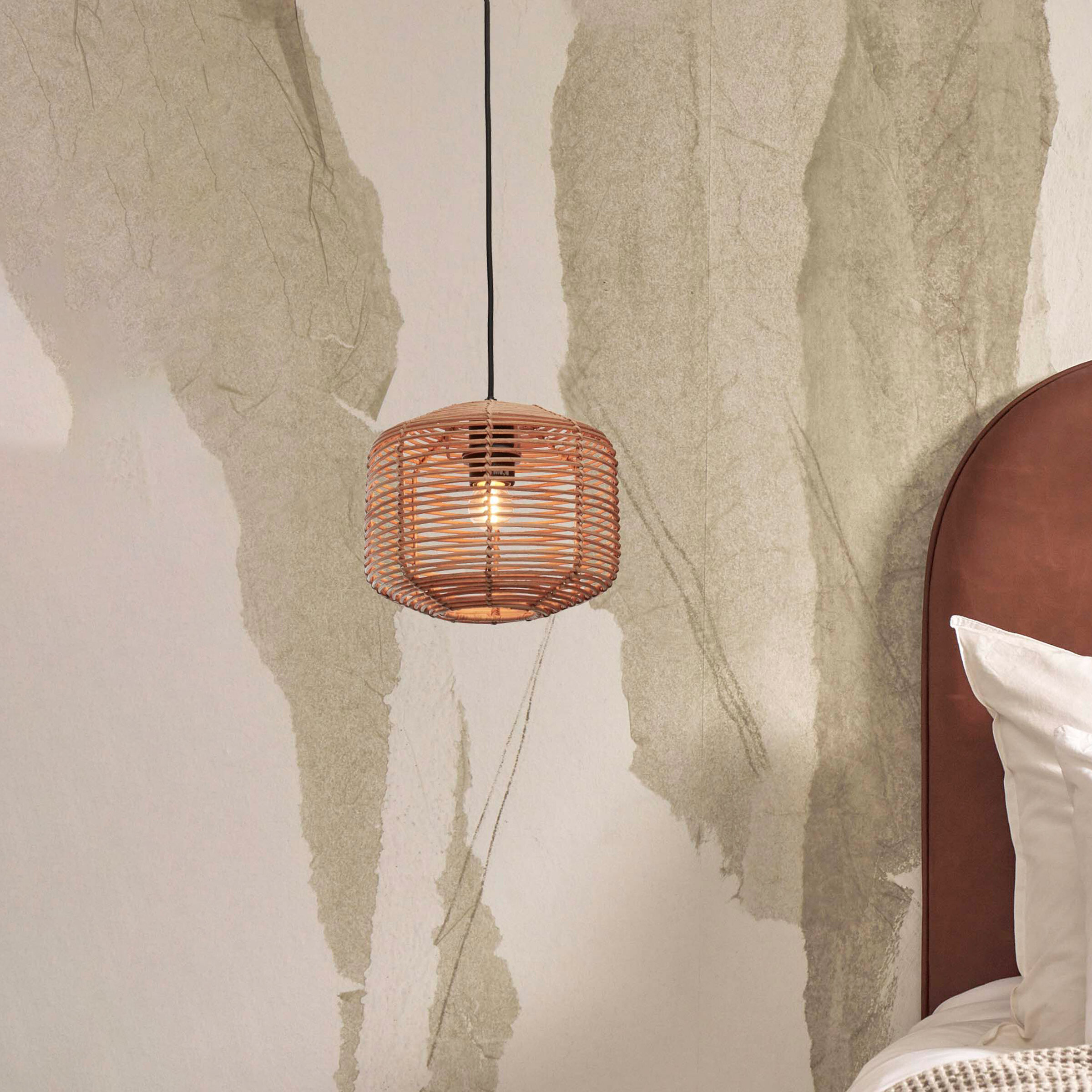 GOOD&MOJO Hanglamp 'Tanami' Rotan, 25cm, kleur Naturel