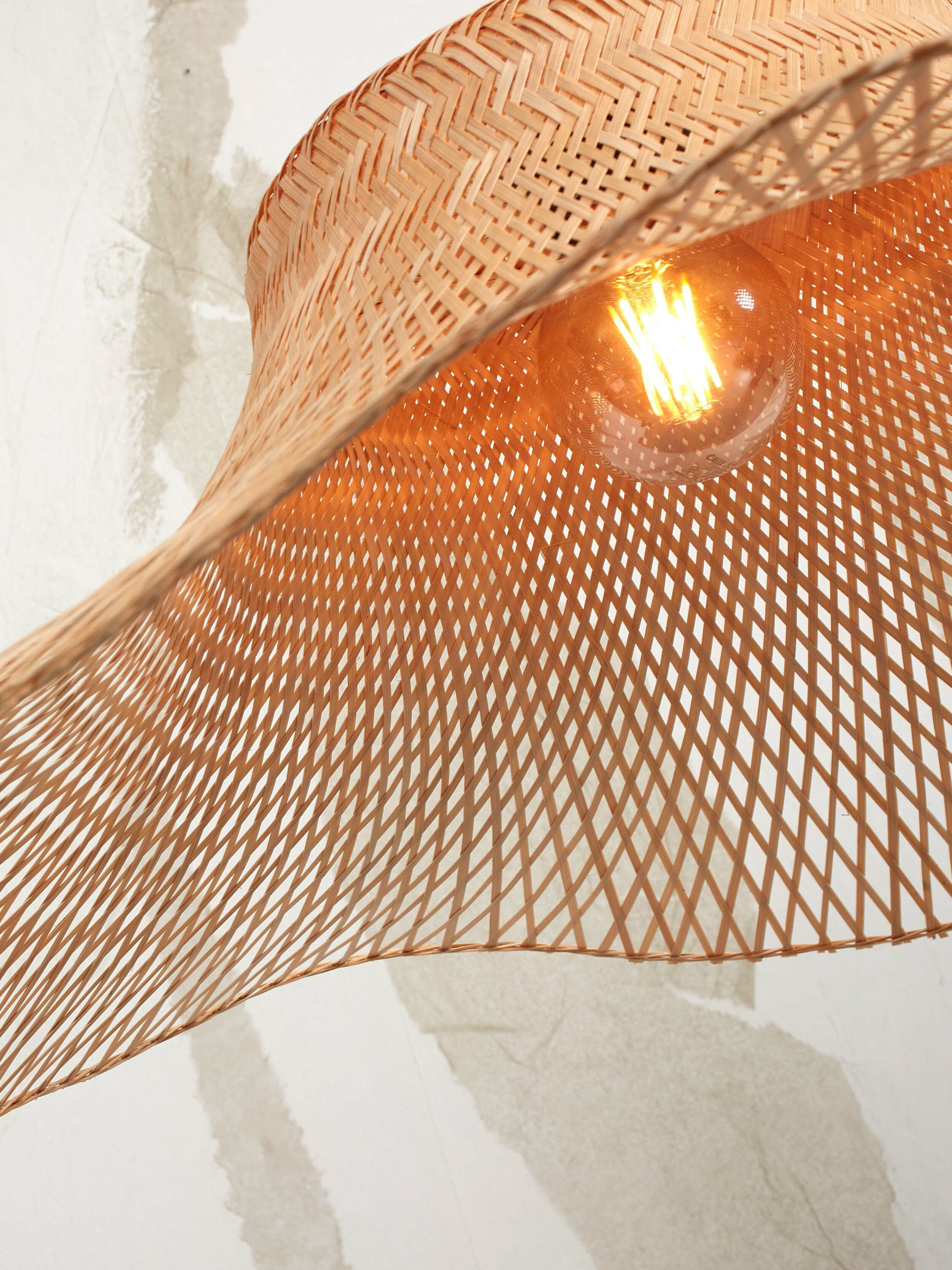 GOOD&MOJO Plafondlamp 'Ibiza' Bamboe, 50cm, kleur Naturel