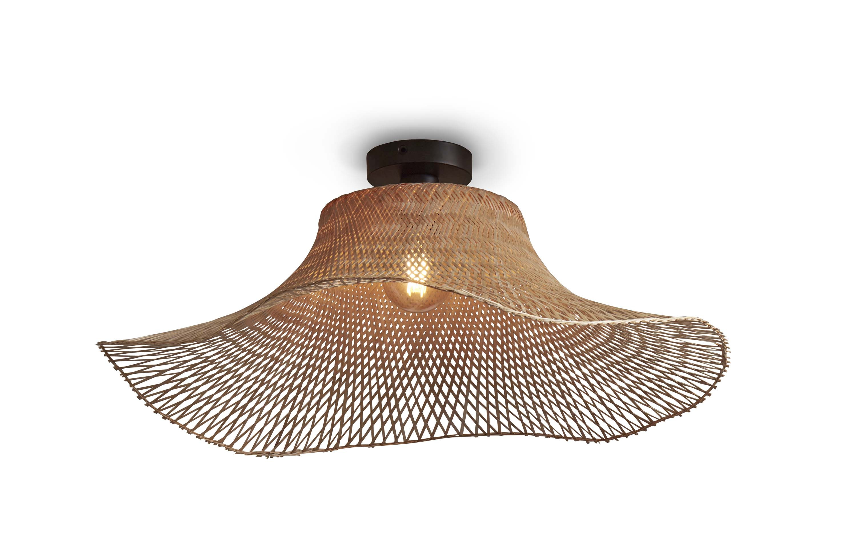 GOOD&MOJO Plafondlamp 'Ibiza' Bamboe, 65cm, kleur Naturel