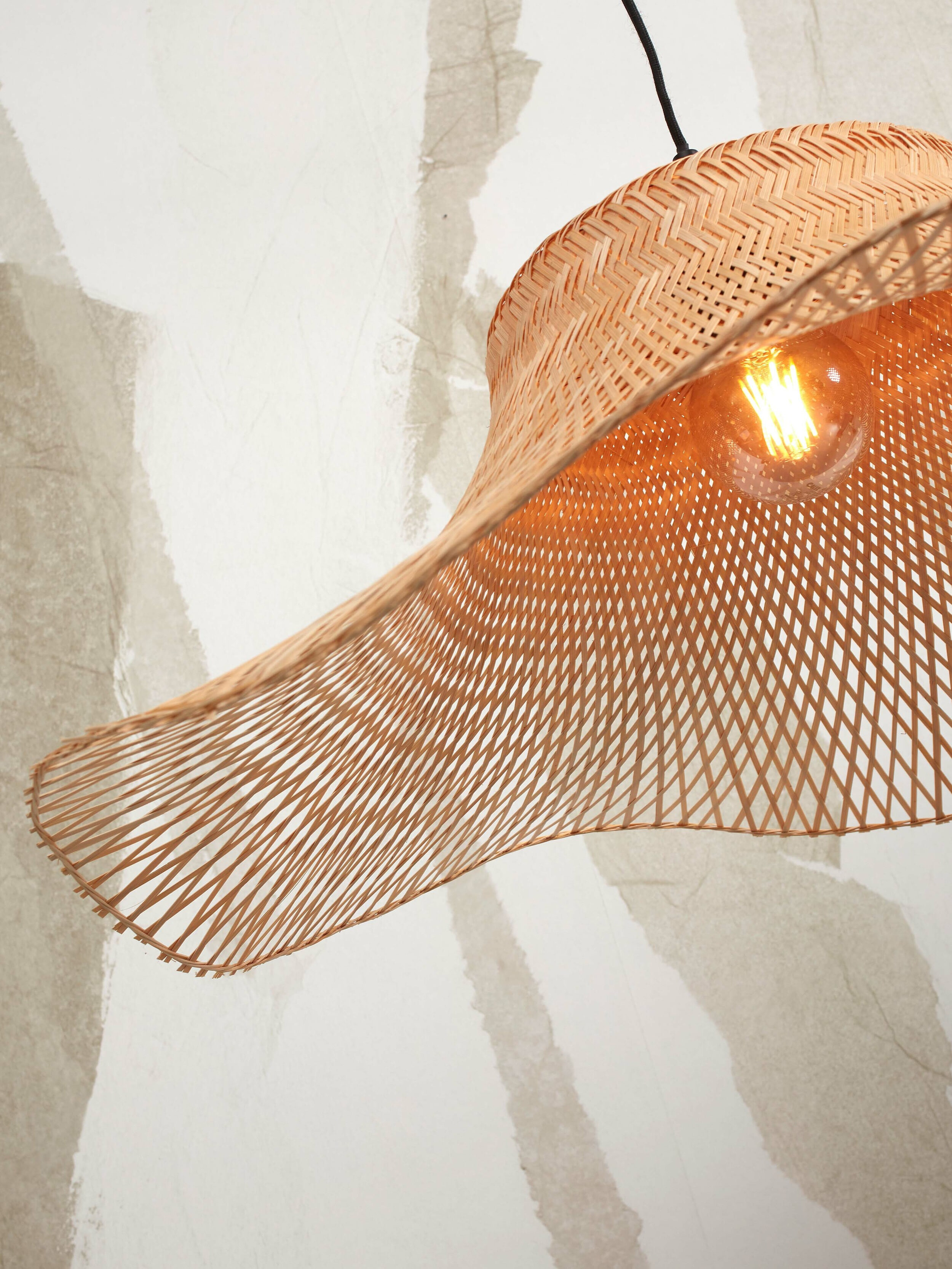 GOOD&MOJO Vloerlamp 'Ibiza' Bamboe, 150cm, kleur Naturel