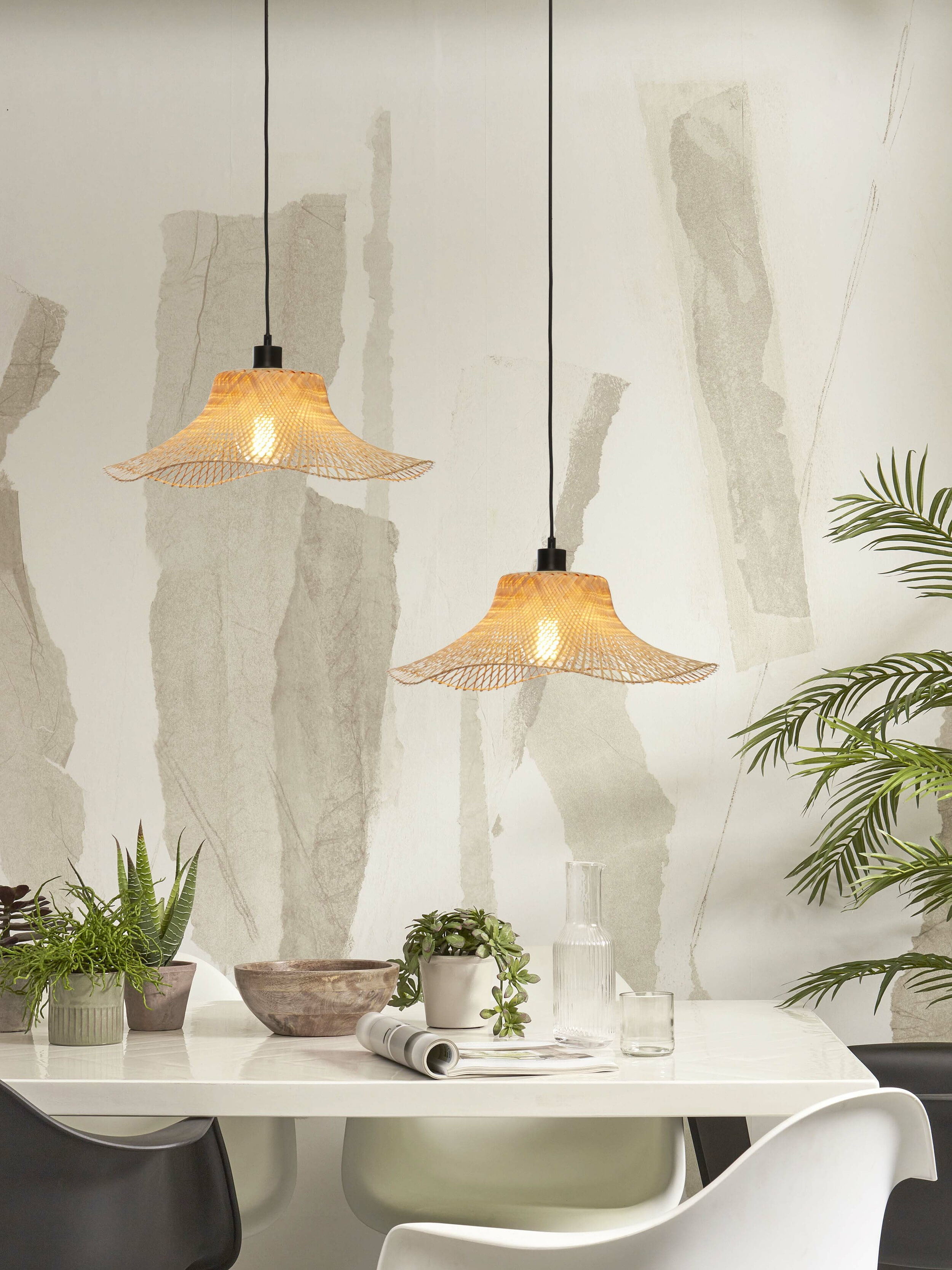 GOOD&MOJO Hanglamp 'Ibiza' Bamboe, 50cm, kleur Naturel