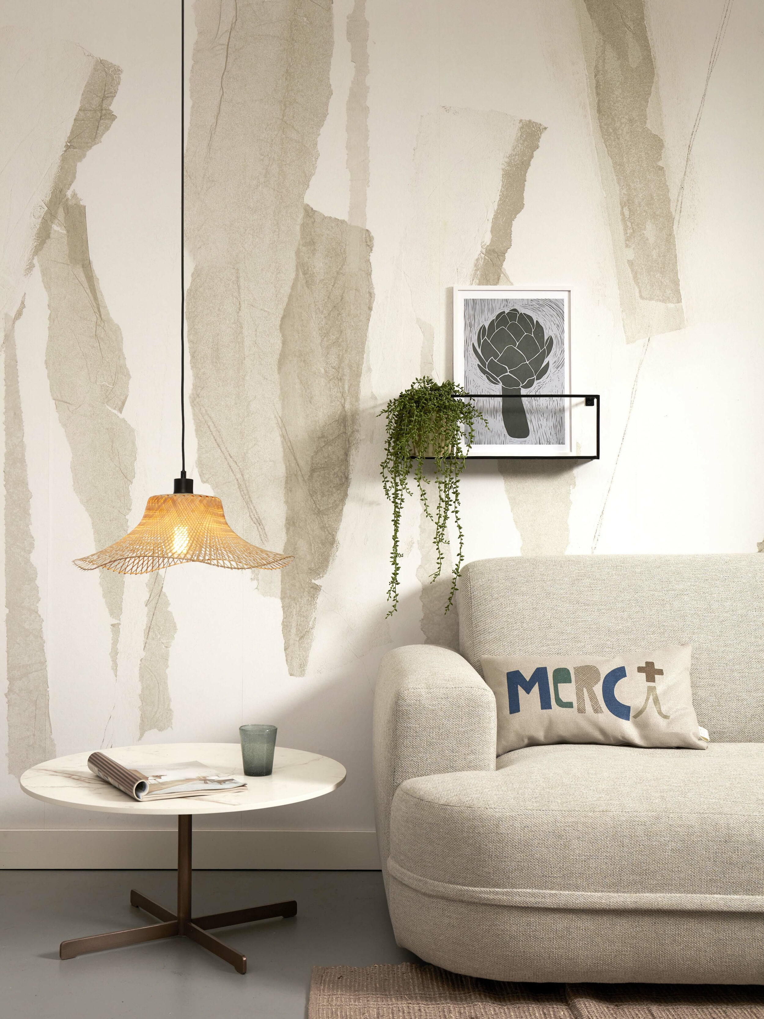 GOOD&MOJO Hanglamp 'Ibiza' Bamboe, 50cm, kleur Naturel