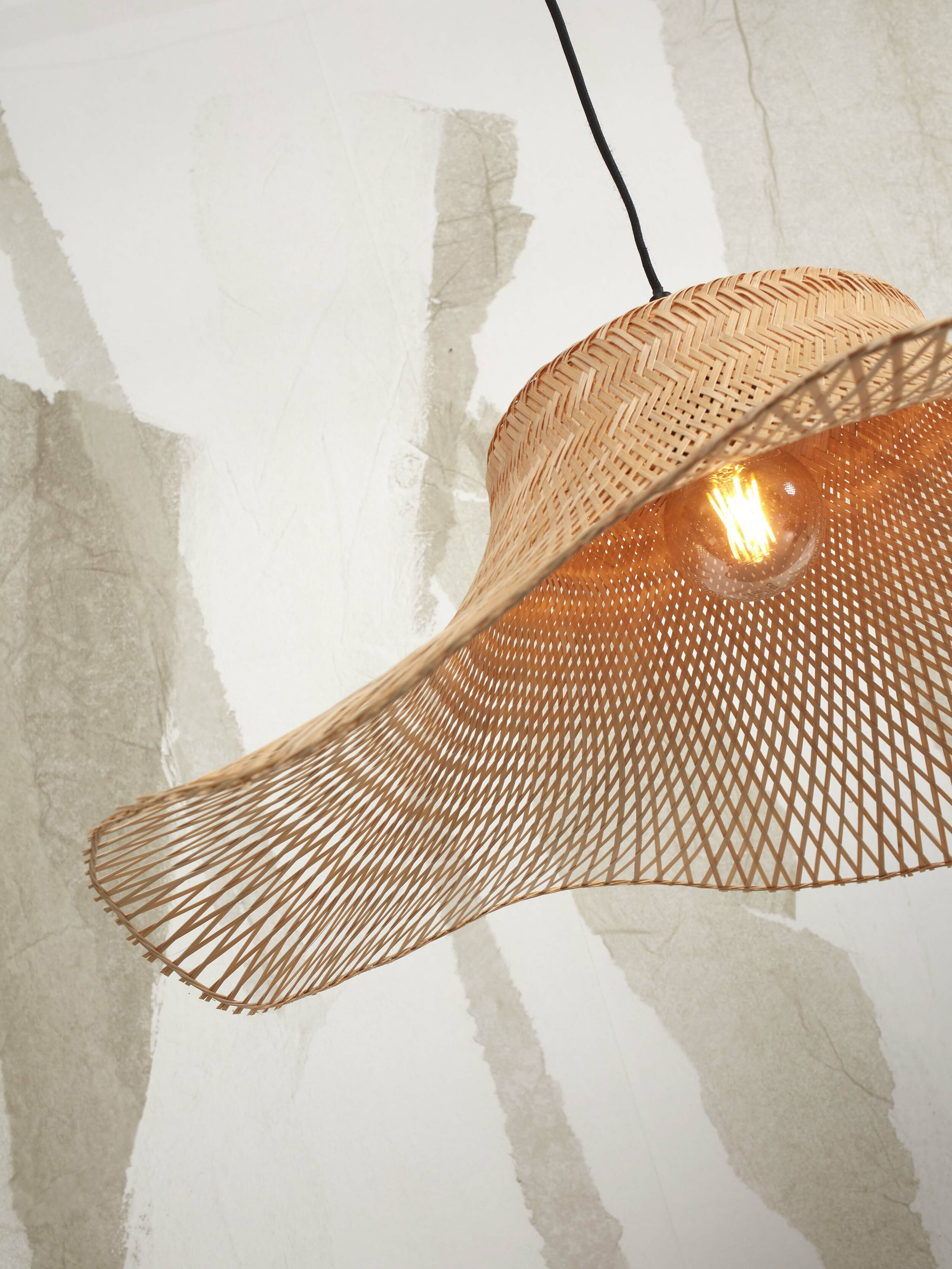 GOOD&MOJO Hanglamp 'Ibiza' Bamboe, 50cm, kleur Naturel