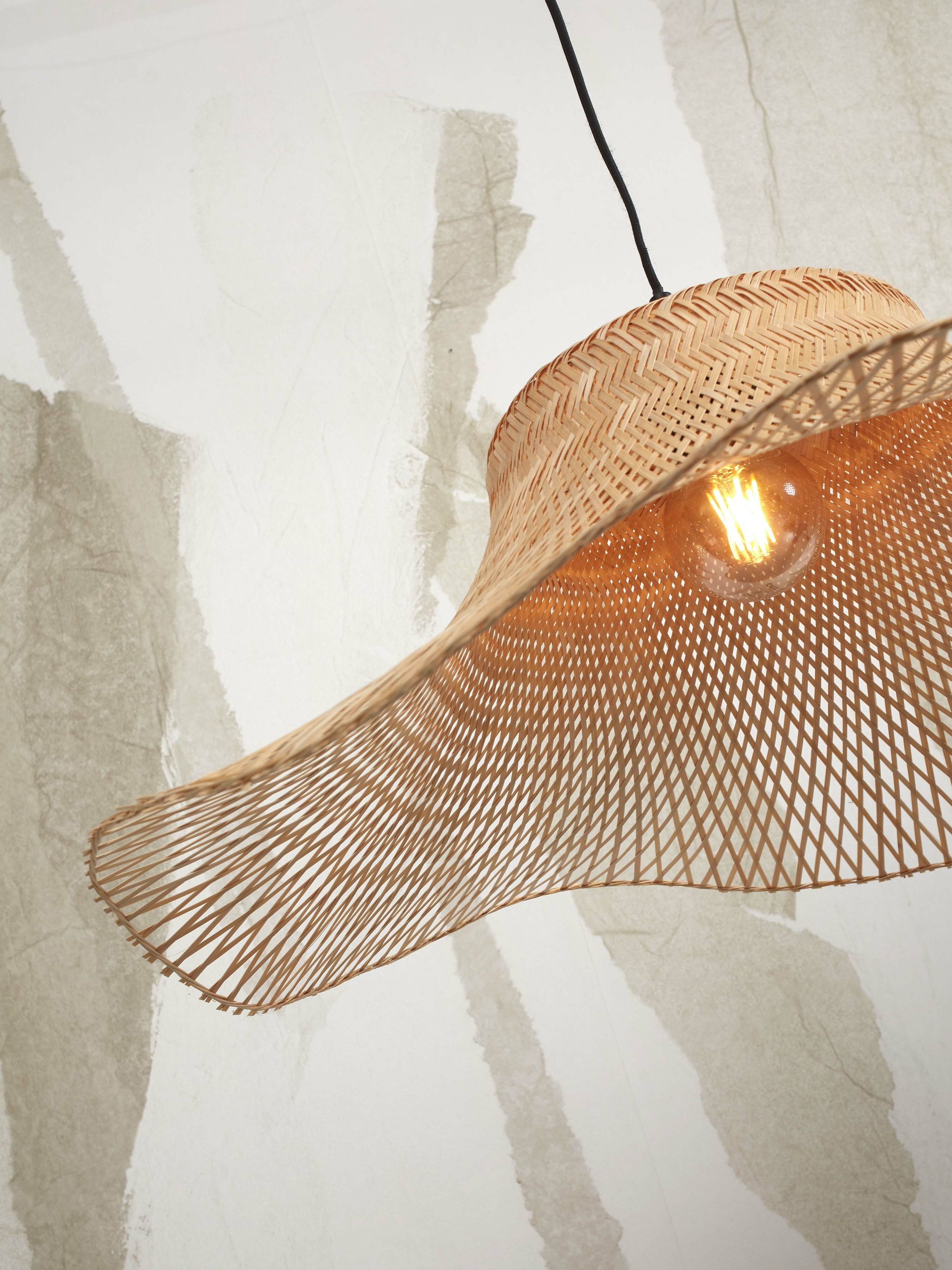 GOOD&MOJO Hanglamp 'Ibiza' Bamboe, 65cm, kleur Naturel