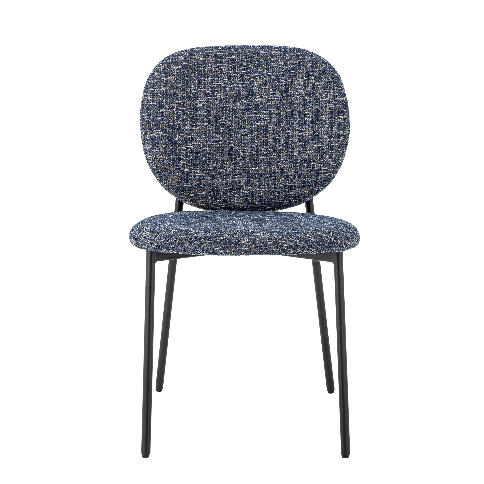 Bloomingville Eetkamerstoel Percey Chenille - Blauw