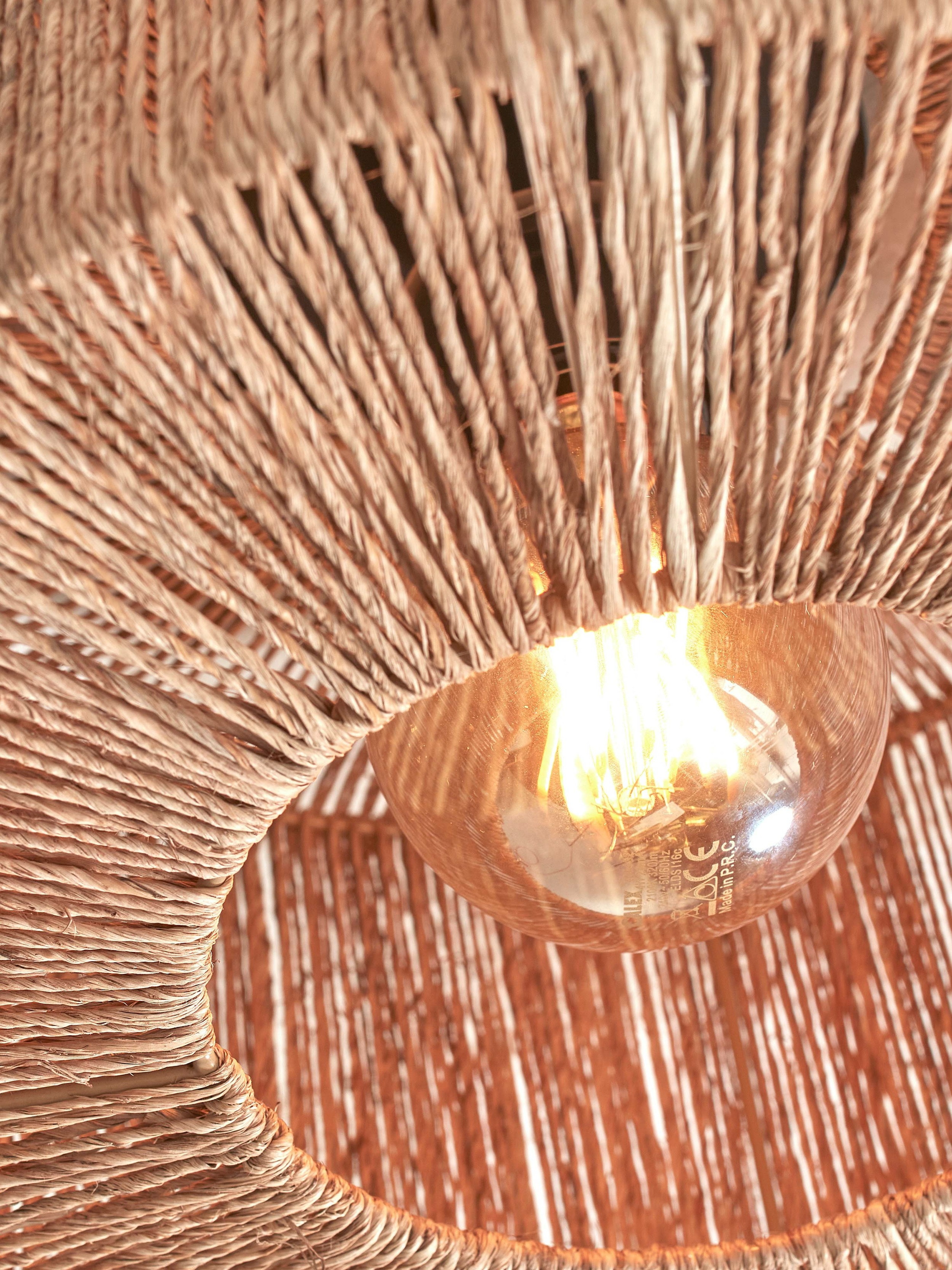 GOOD&MOJO Plafondlamp 'Iguazu' Jute, 30cm, kleur Naturel