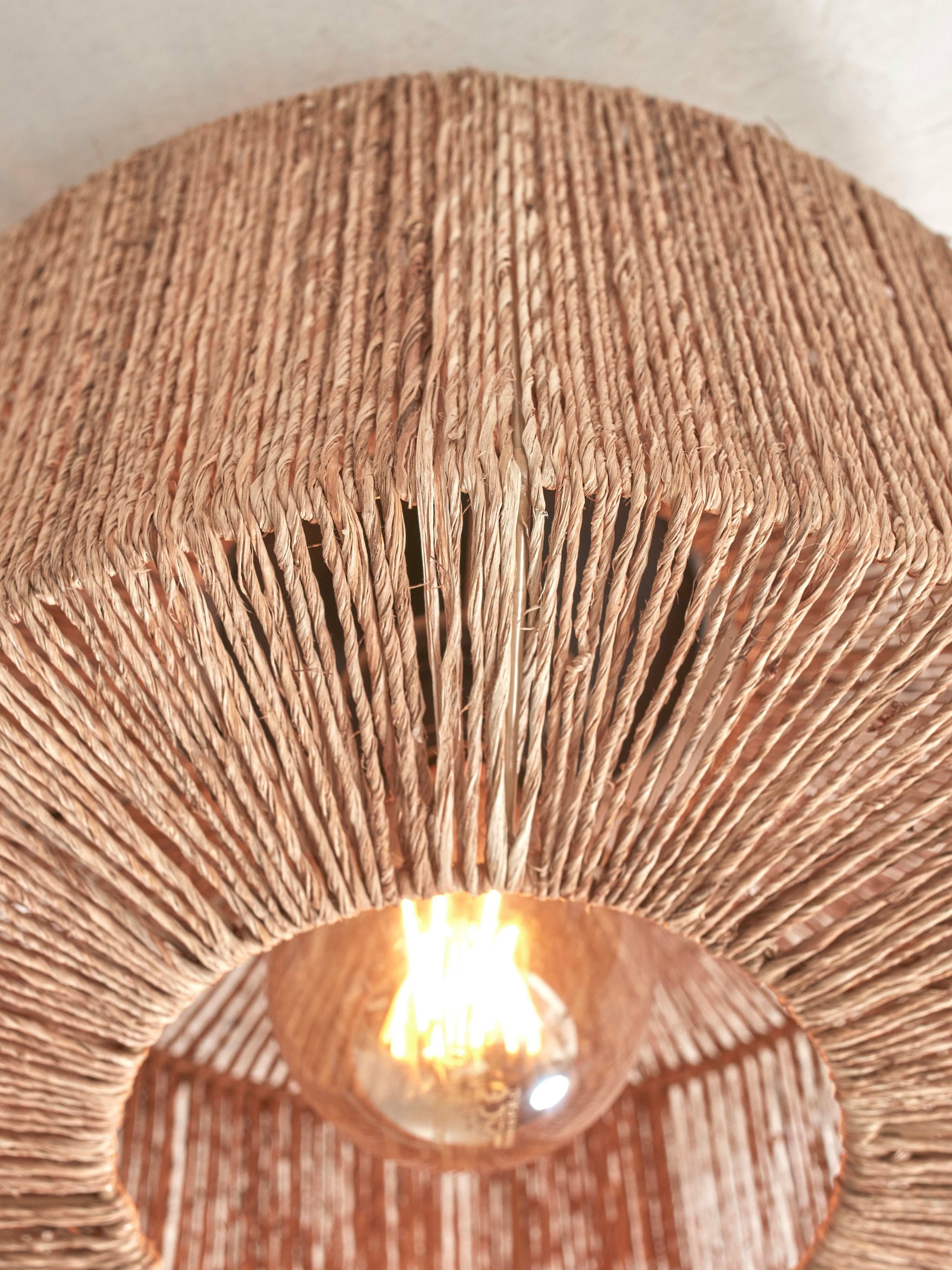 GOOD&MOJO Plafondlamp 'Iguazu' Jute, 30cm, kleur Naturel