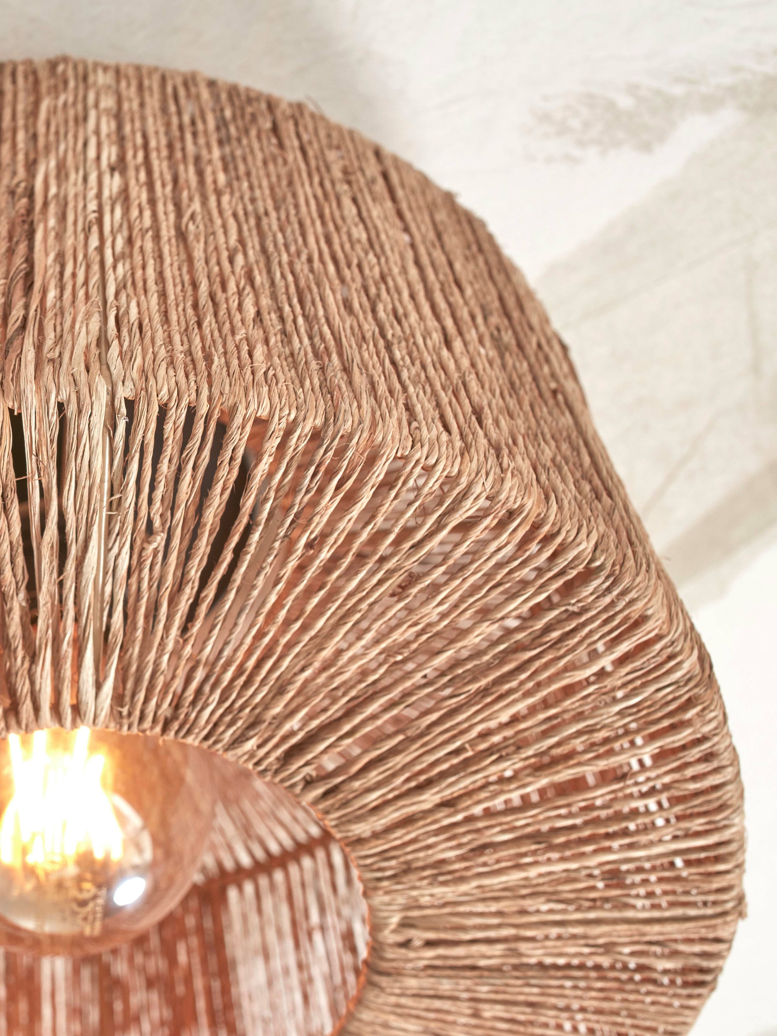 GOOD&MOJO Plafondlamp 'Iguazu' Jute, 30cm, kleur Naturel