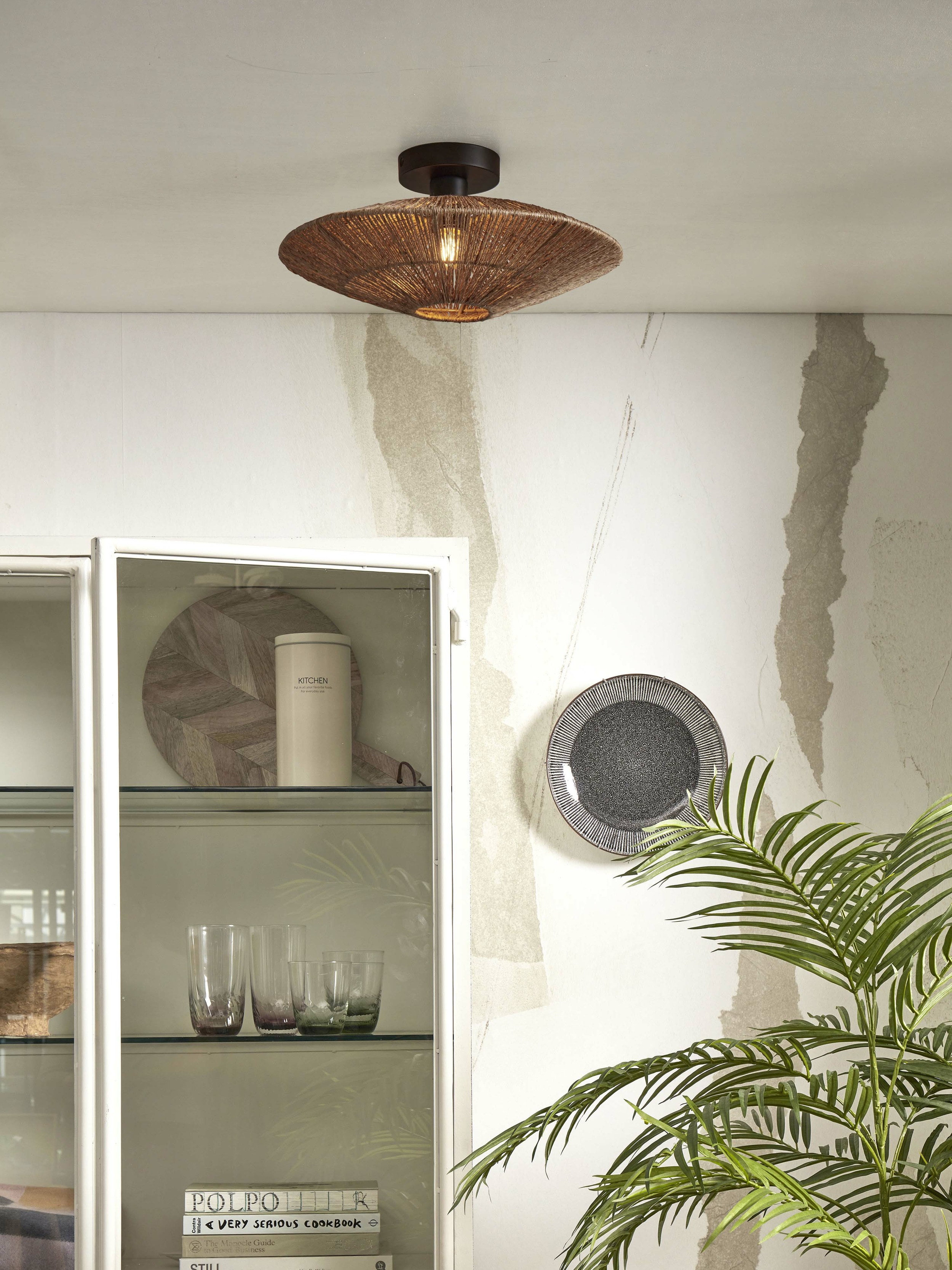 GOOD&MOJO Plafondlamp 'Iguazu' Jute, 40cm, kleur Naturel