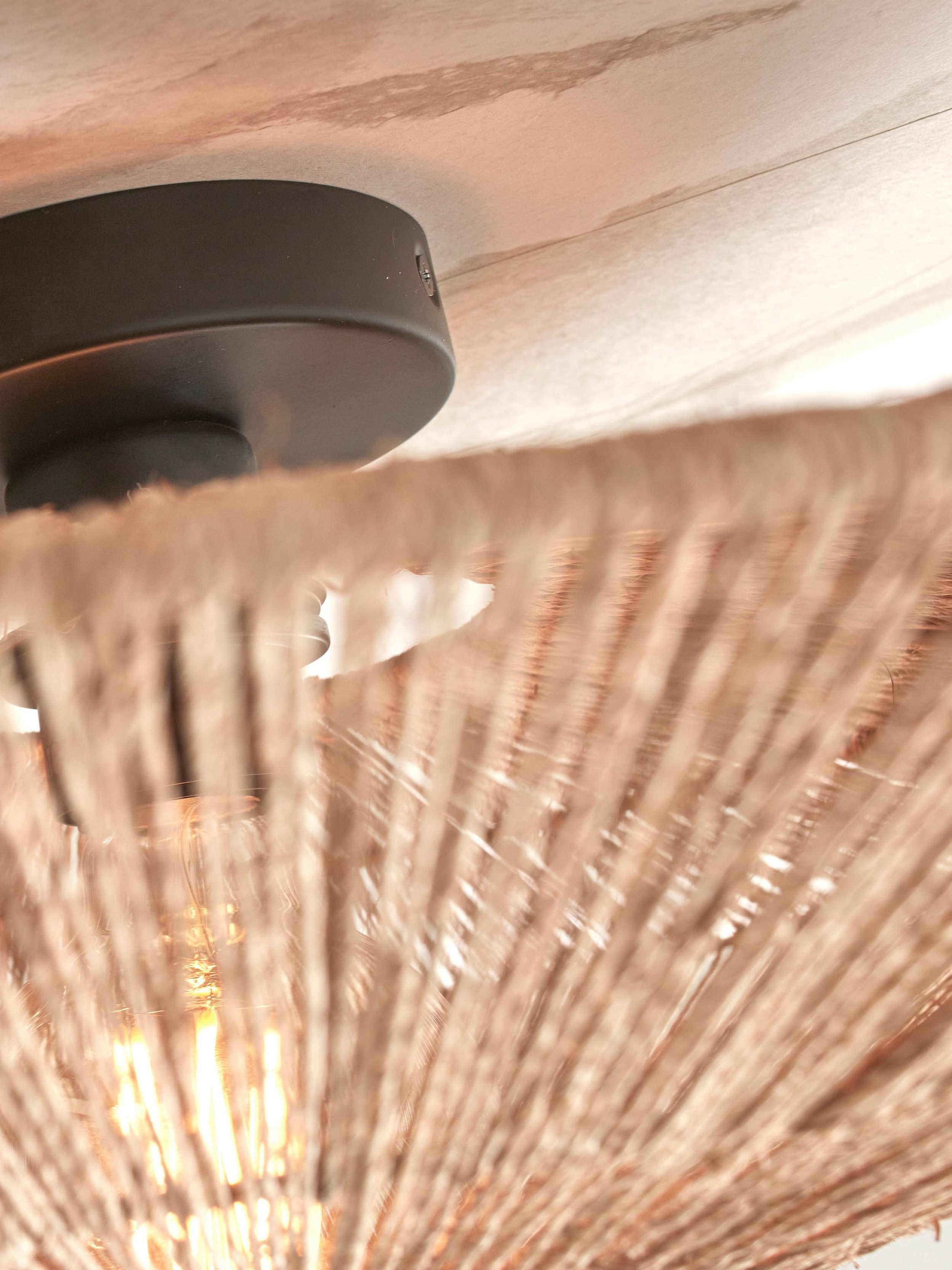 GOOD&MOJO Plafondlamp 'Iguazu' Jute, 40cm, kleur Naturel