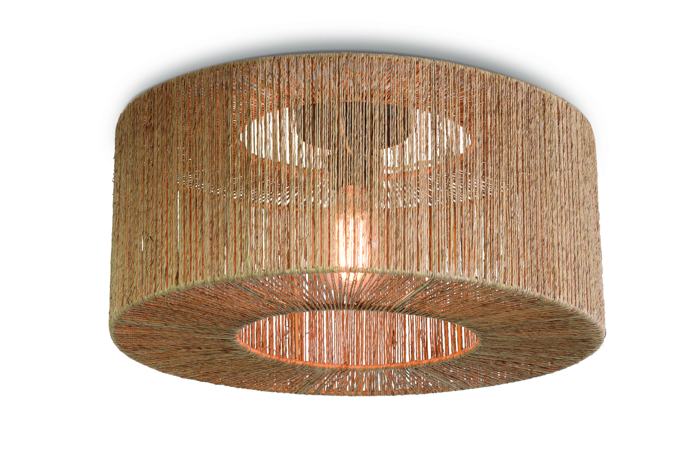 GOOD&MOJO Plafondlamp 'Iguazu' 50cm, Jute, kleur Naturel
