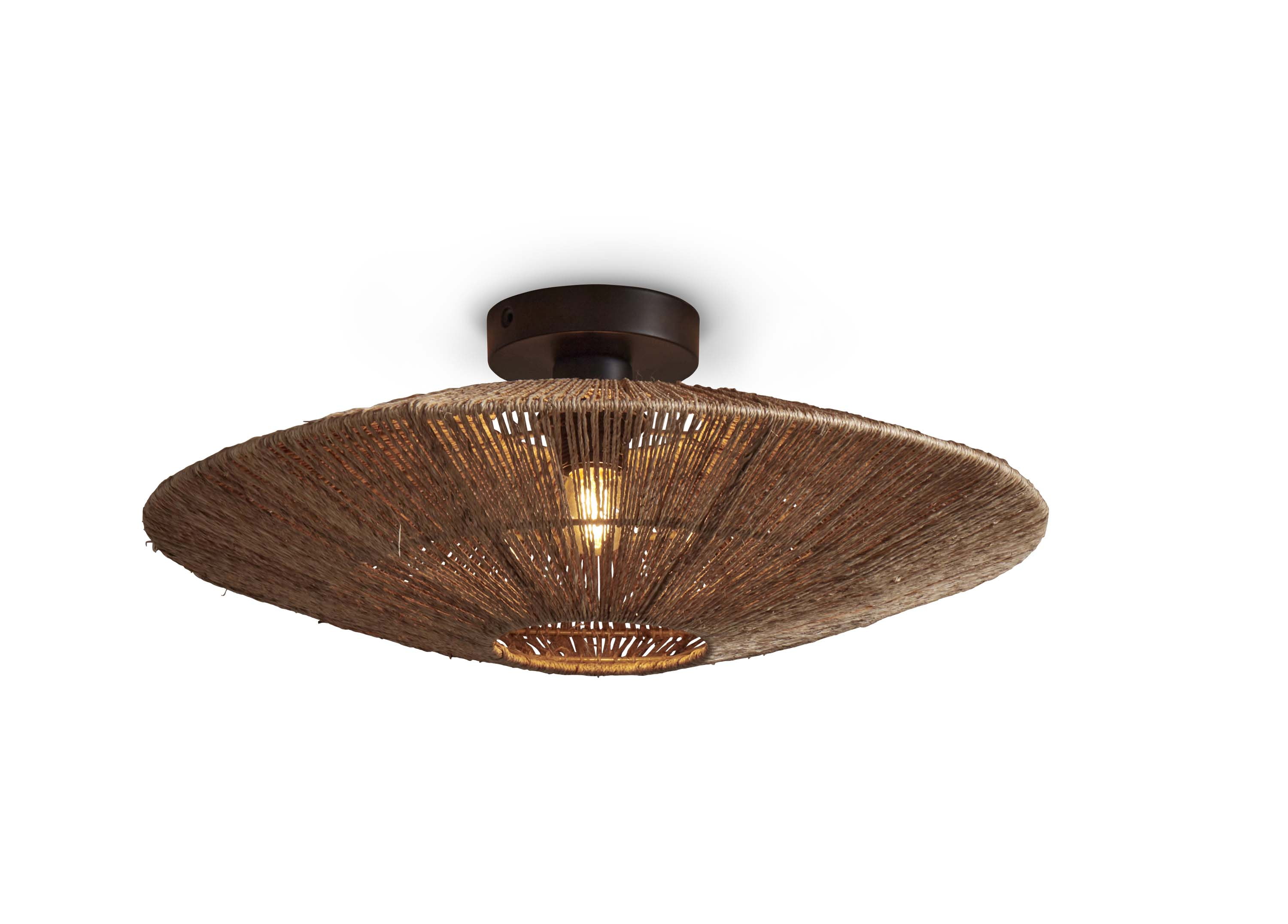 GOOD&MOJO Plafondlamp 'Iguazu' Jute, 55cm, kleur Naturel