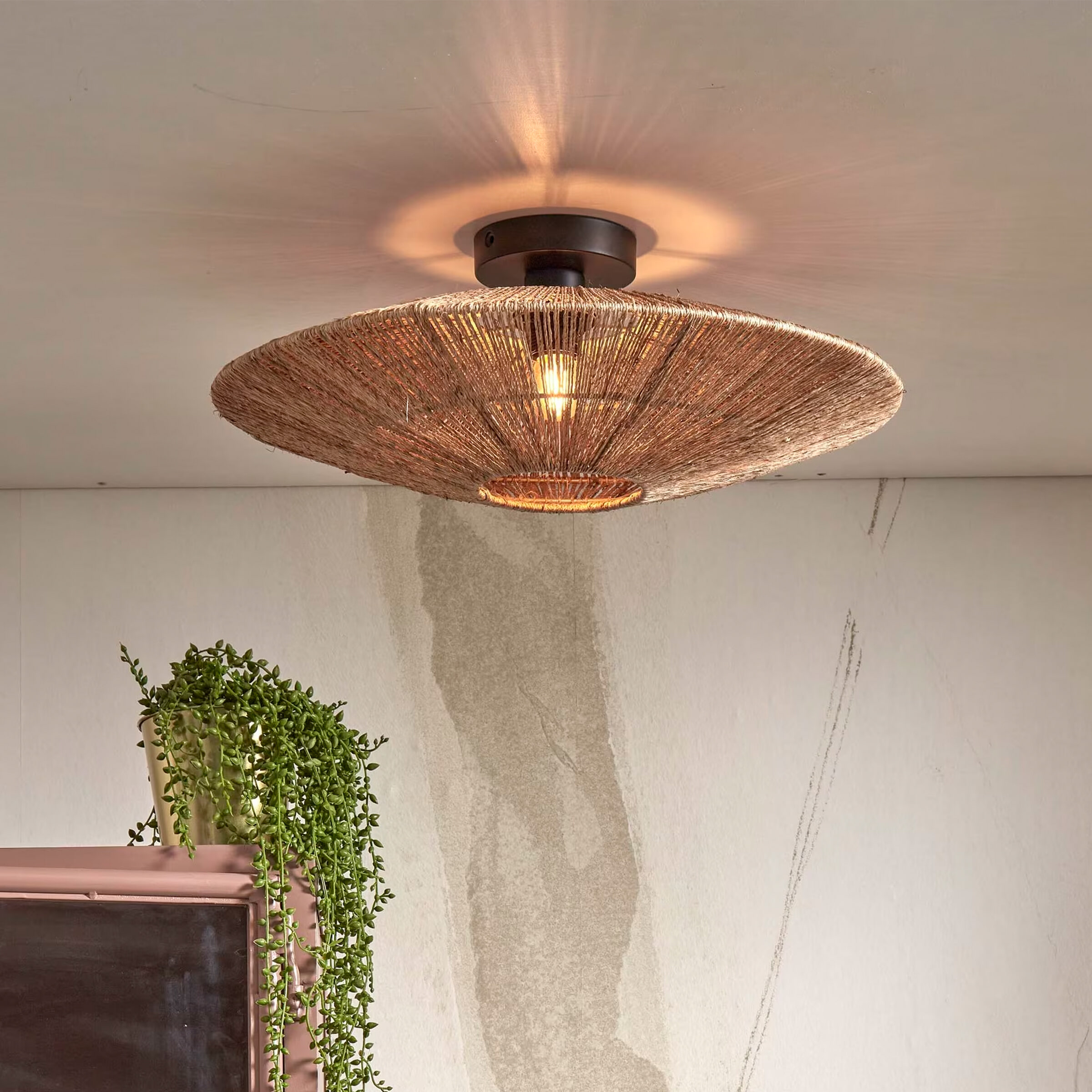 GOOD&MOJO Plafondlamp 'Iguazu' Jute, 55cm