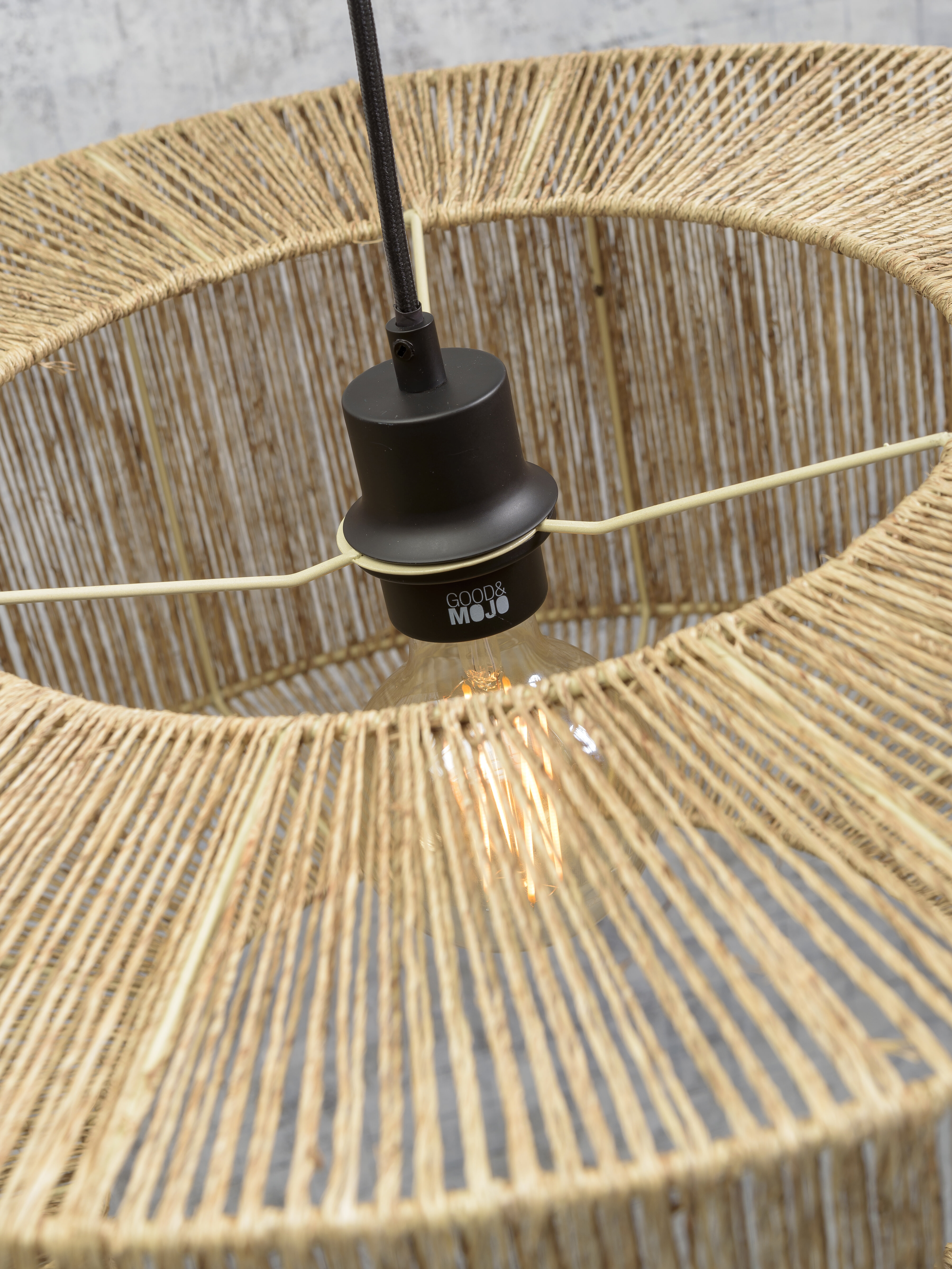 GOOD&MOJO Vloerlamp 'Iguazu' Small, Jute, kleur Naturel