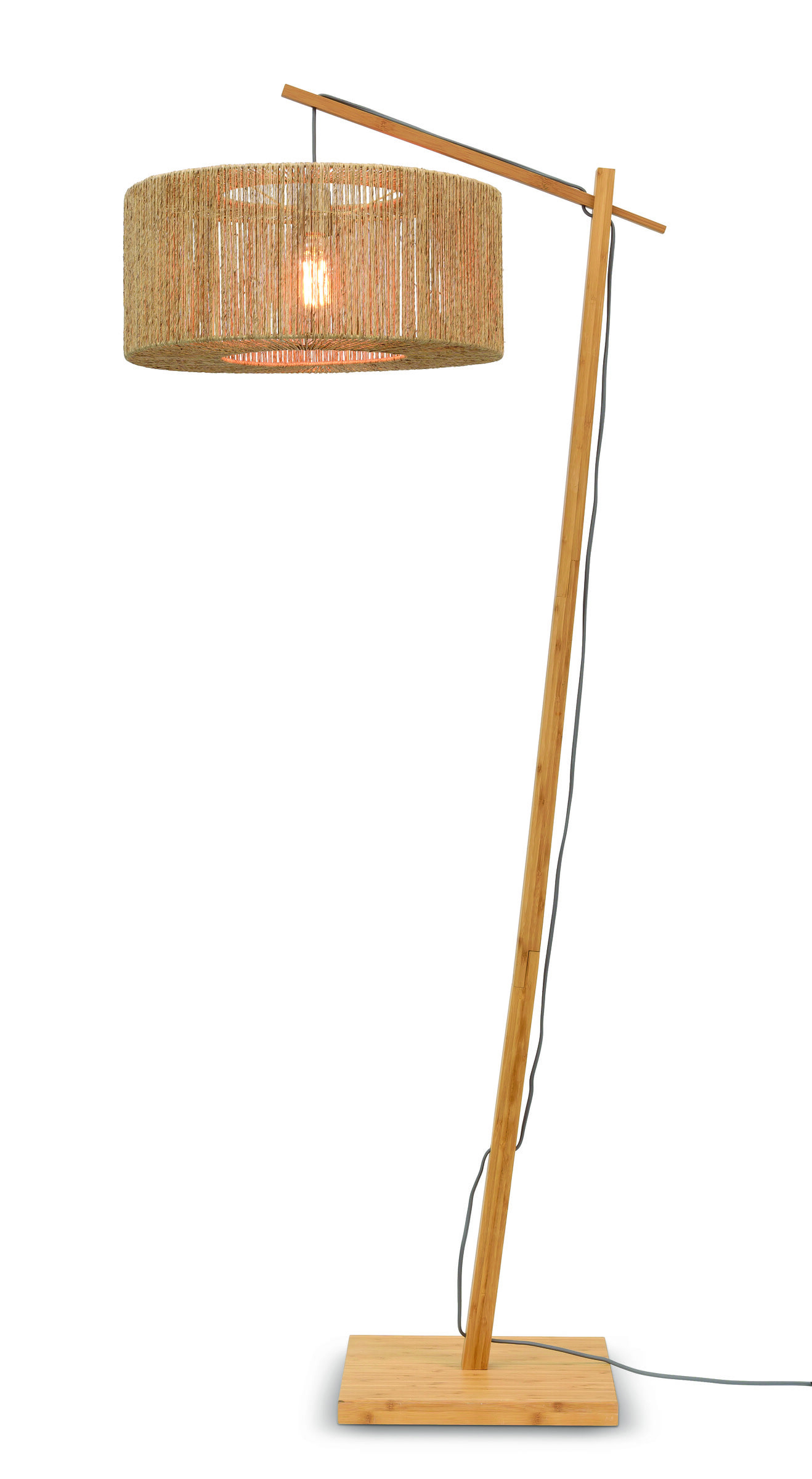 GOOD&MOJO Vloerlamp 'Iguazu' Small, Jute, kleur Naturel