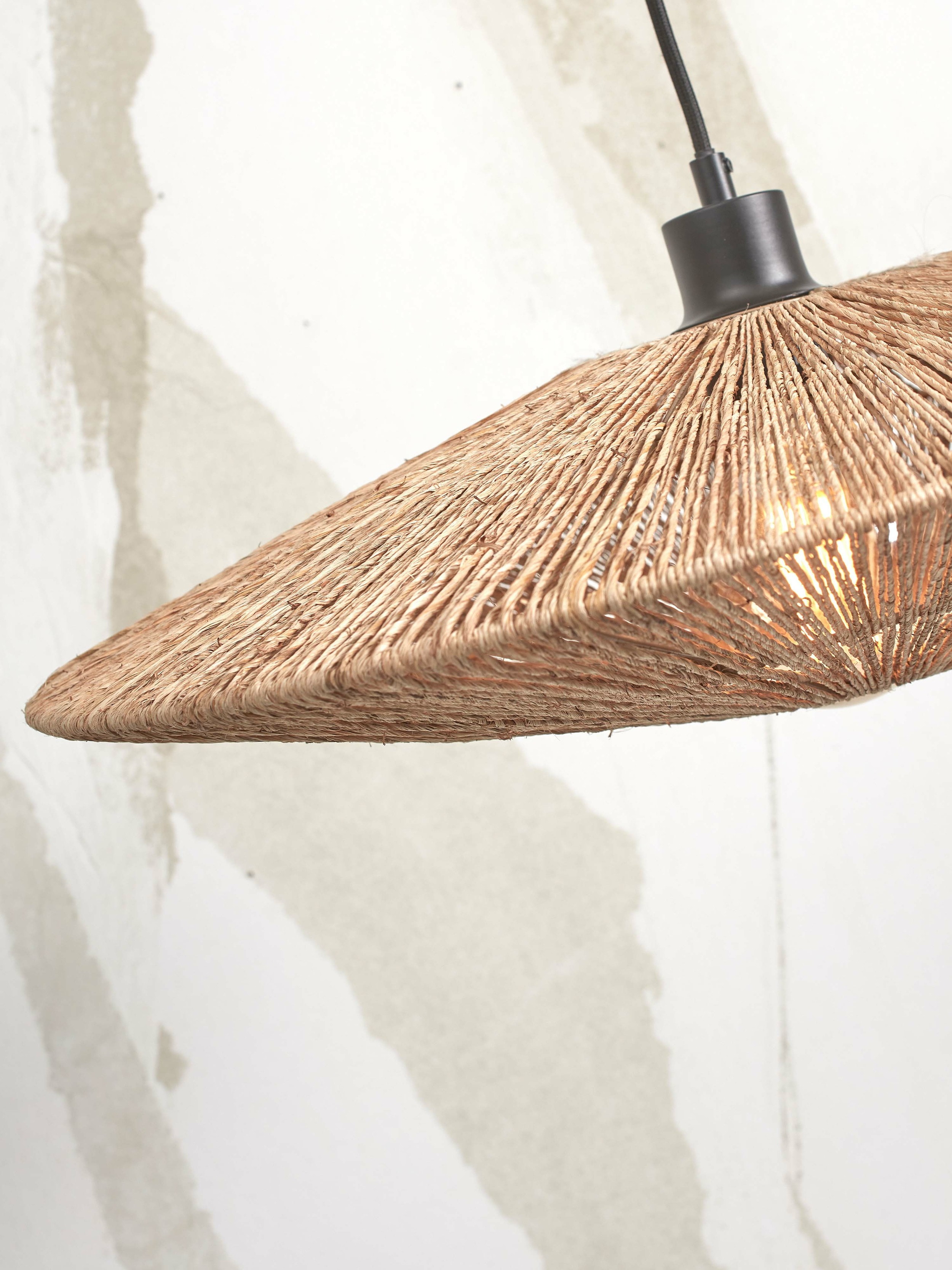 GOOD&MOJO Vloerlamp 'Iguazu' Bamboe en jute, 176cm, kleur Naturel