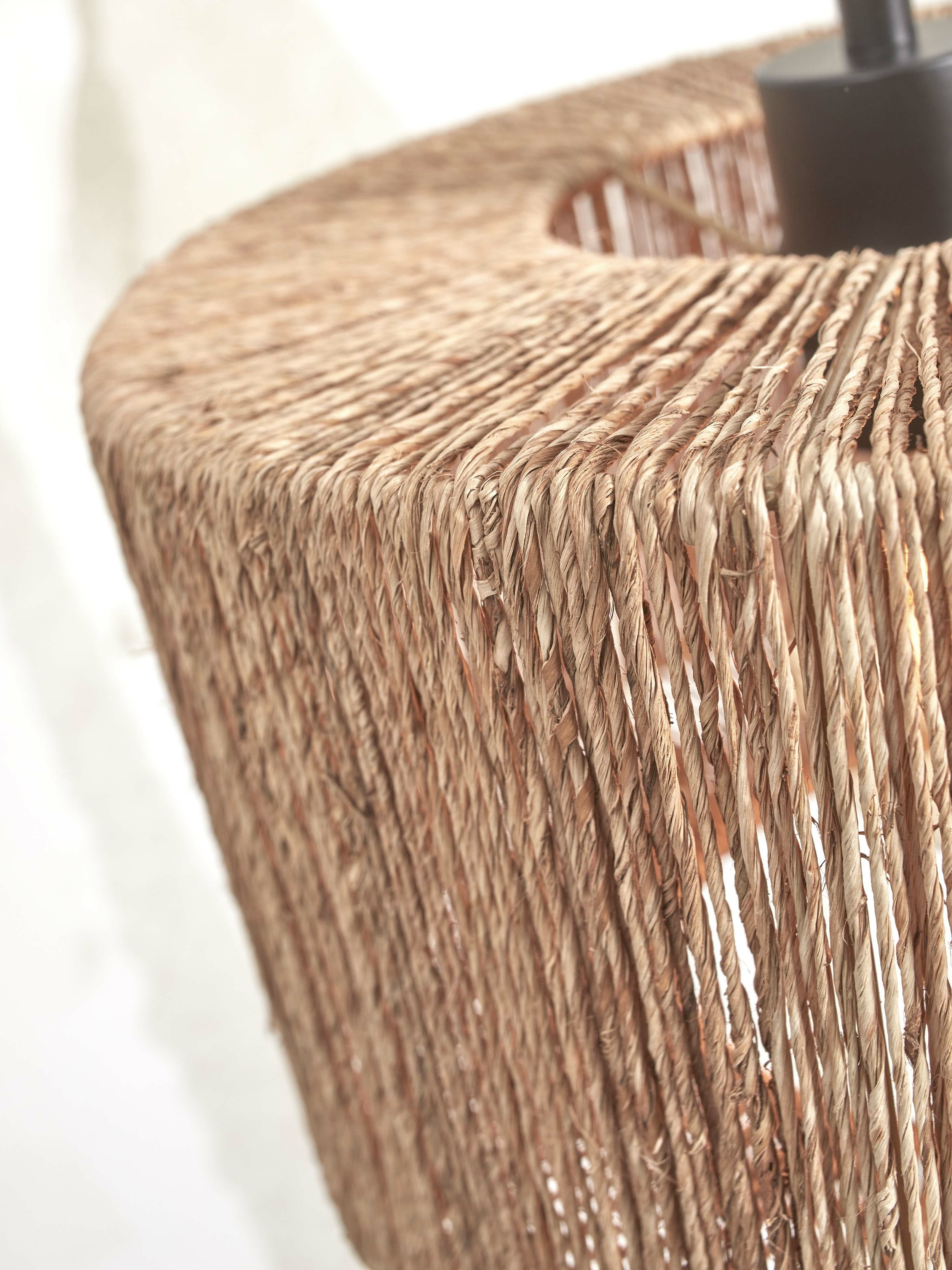 GOOD&MOJO Vloerlamp 'Iguazu' Bamboe en jute, 150cm, kleur Naturel