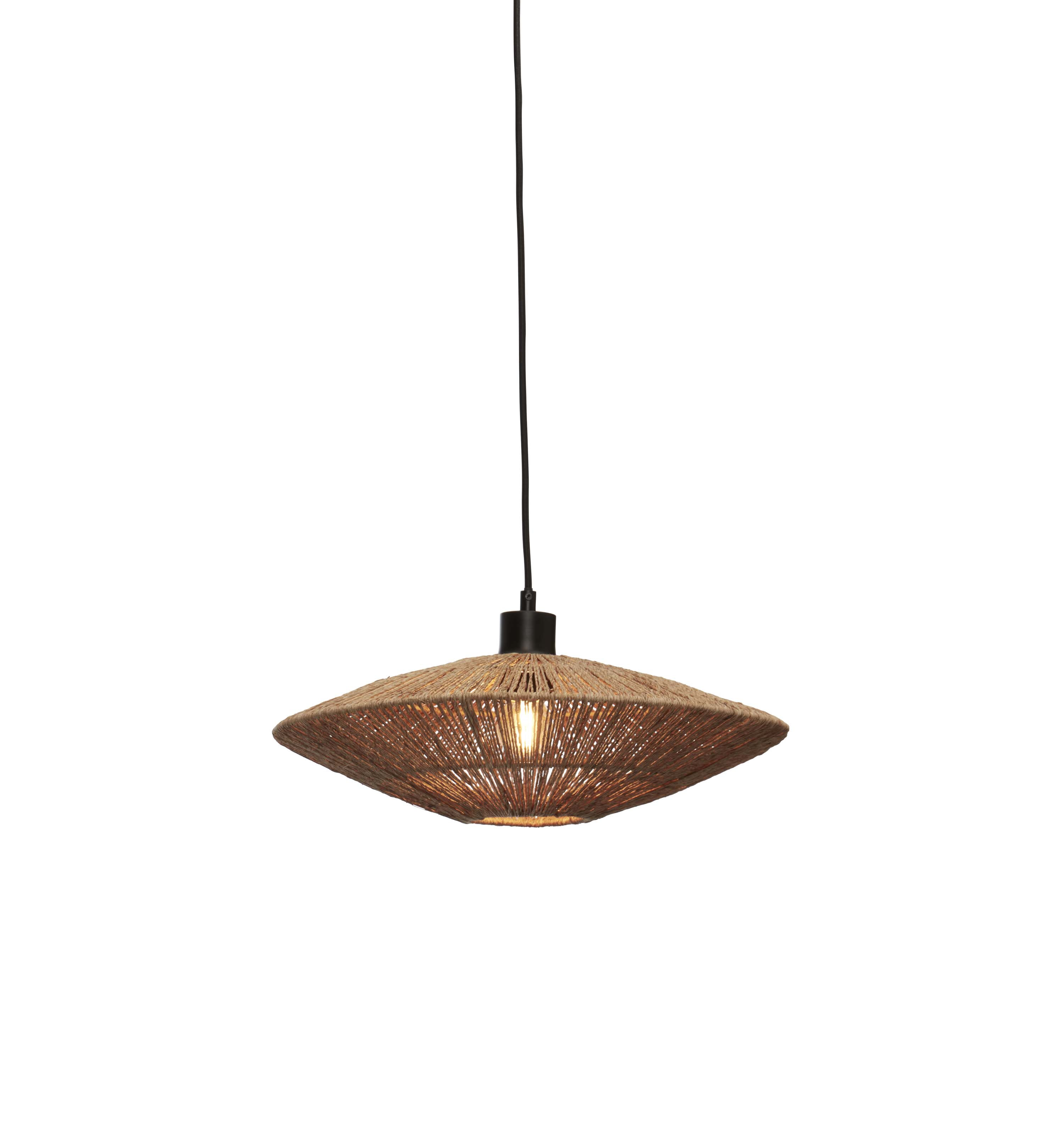GOOD&MOJO Hanglamp 'Iguazu' Jute, 40cm, kleur Naturel