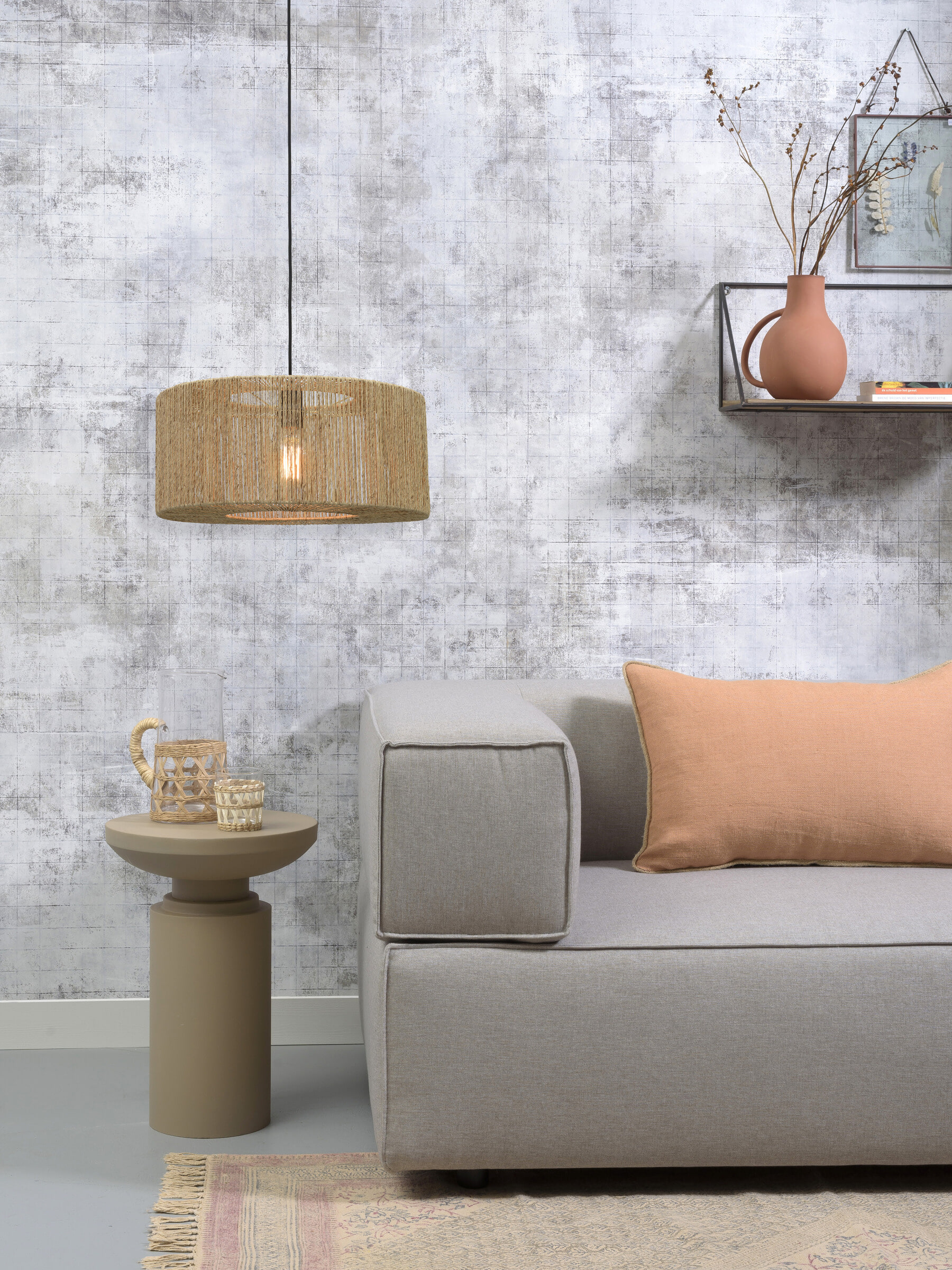 GOOD&MOJO Hanglamp 'Iguazu' Small, Jute, kleur Naturel