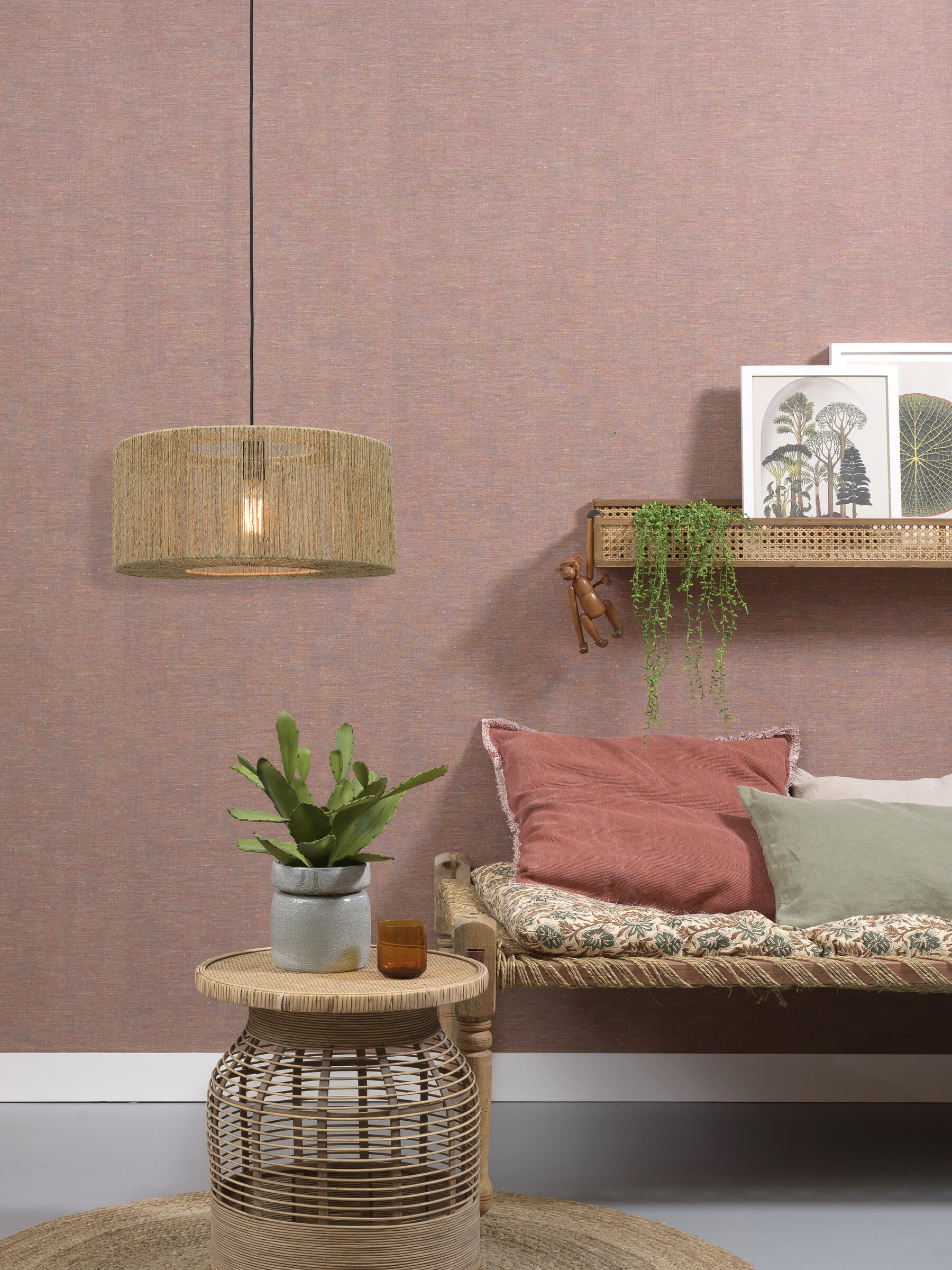 GOOD&MOJO Hanglamp 'Iguazu' Small, Jute, kleur Naturel