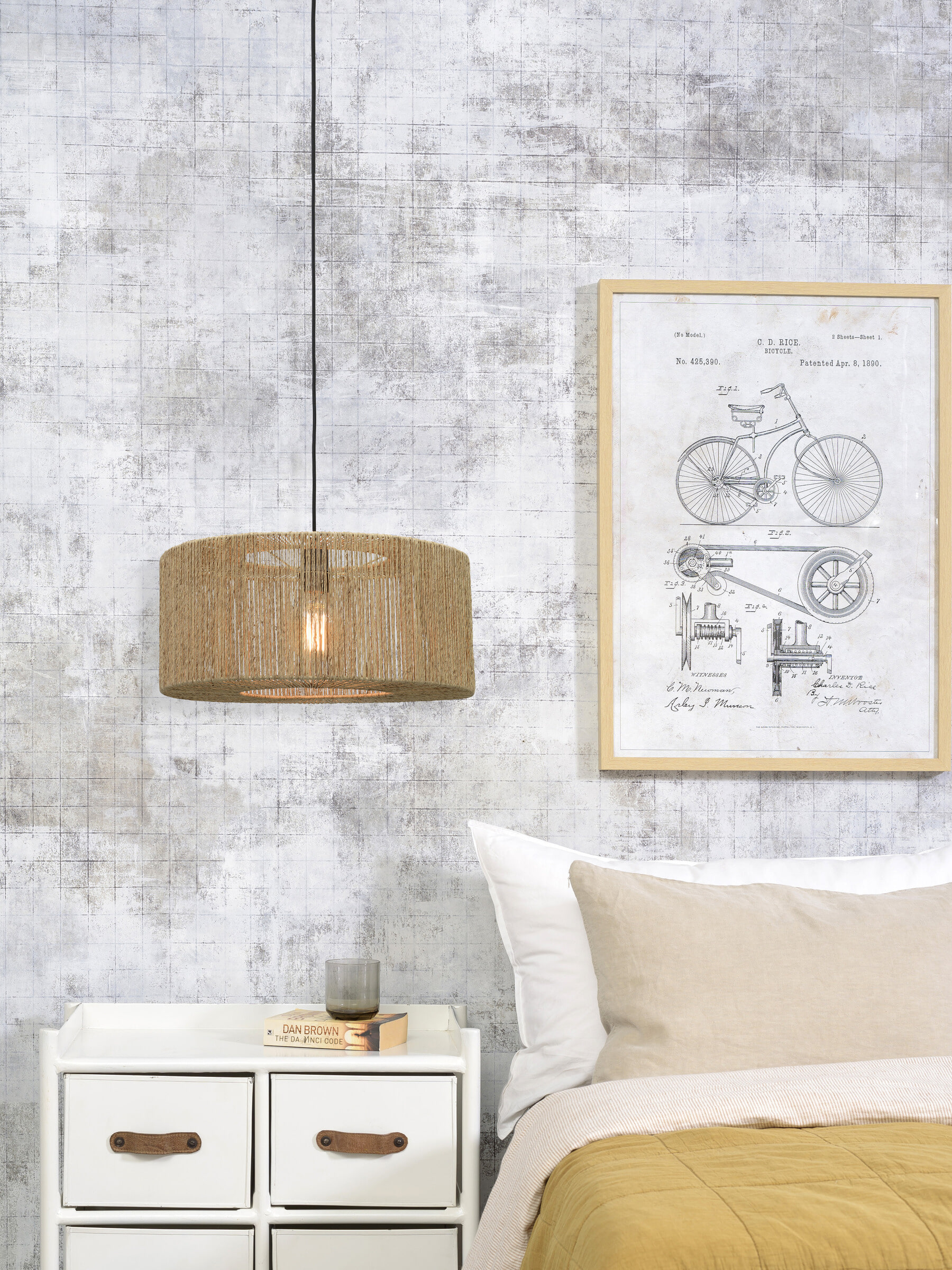 GOOD&MOJO Hanglamp 'Iguazu' Small, Jute, kleur Naturel