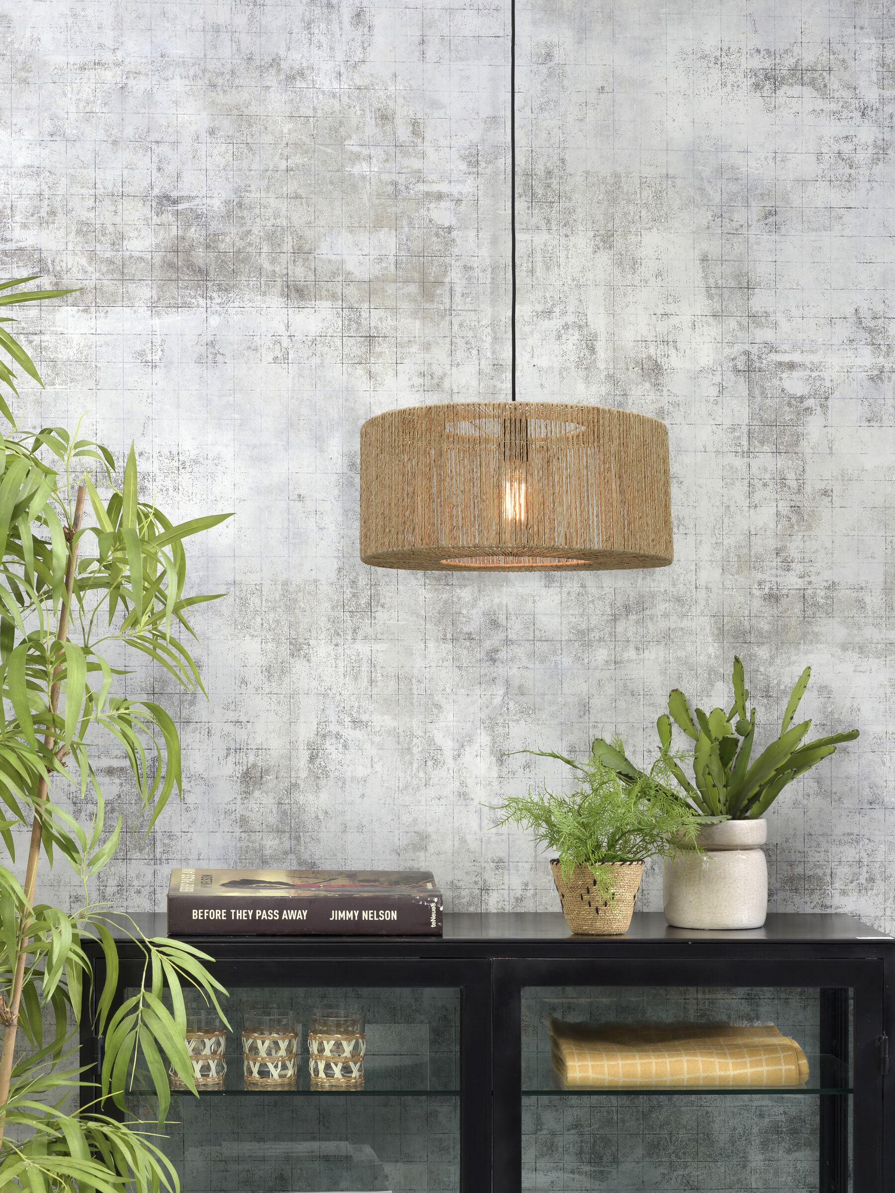 GOOD&MOJO Hanglamp 'Iguazu' Small, Jute, kleur Naturel
