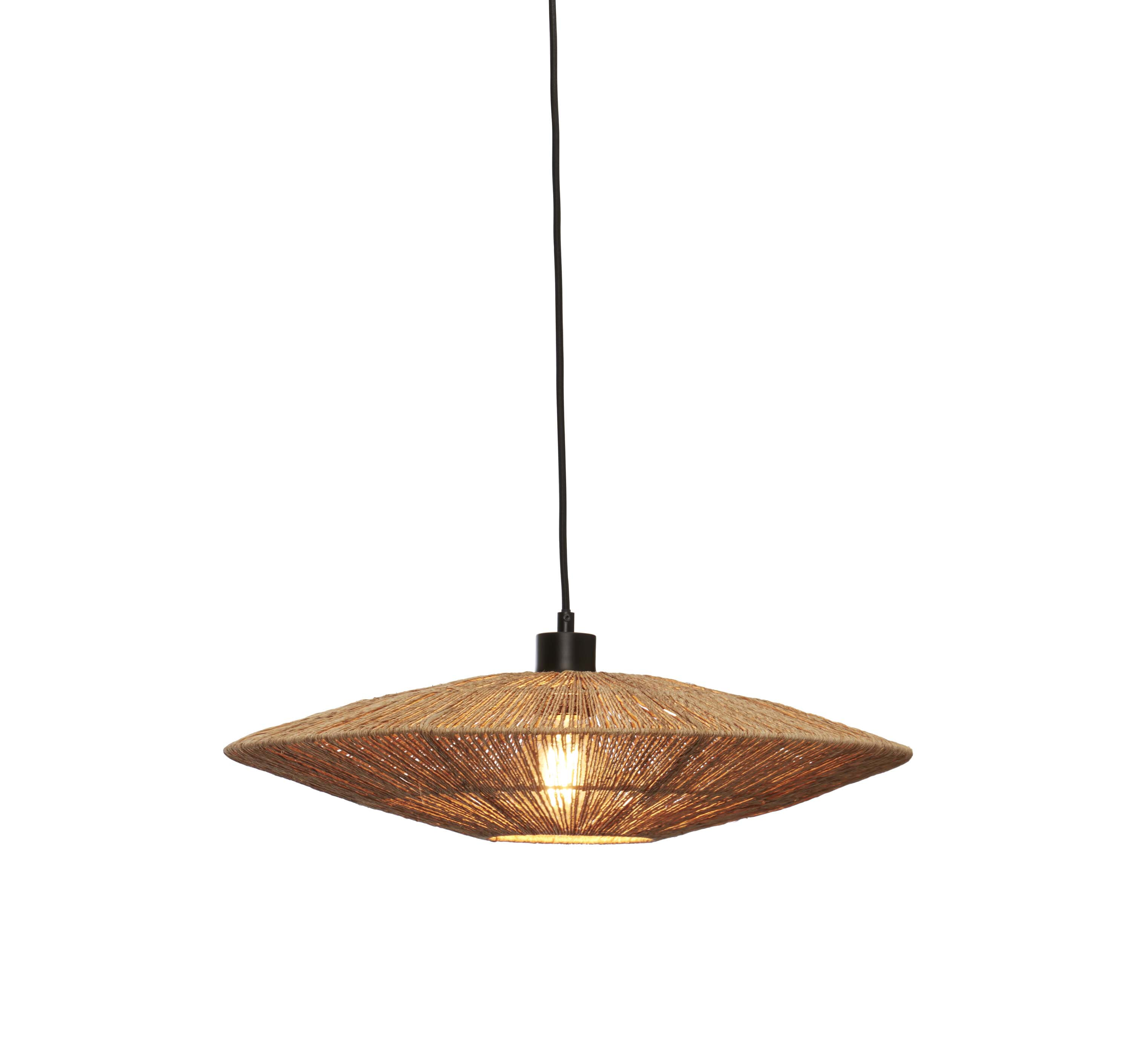 GOOD&MOJO Hanglamp 'Iguazu' Jute, 55cm, kleur Naturel