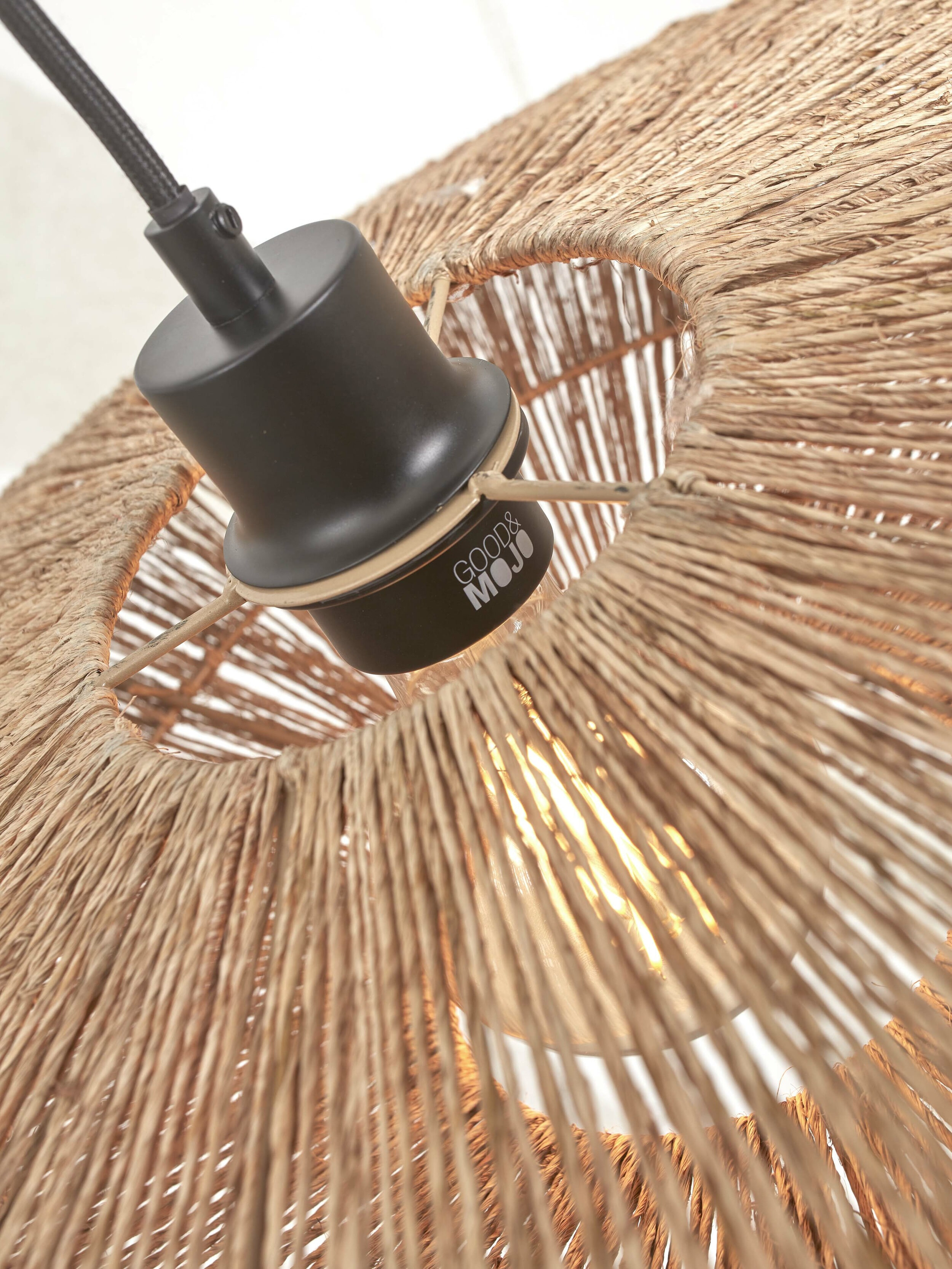GOOD&MOJO Hanglamp 'Iguazu' Jute, 55cm, kleur Naturel