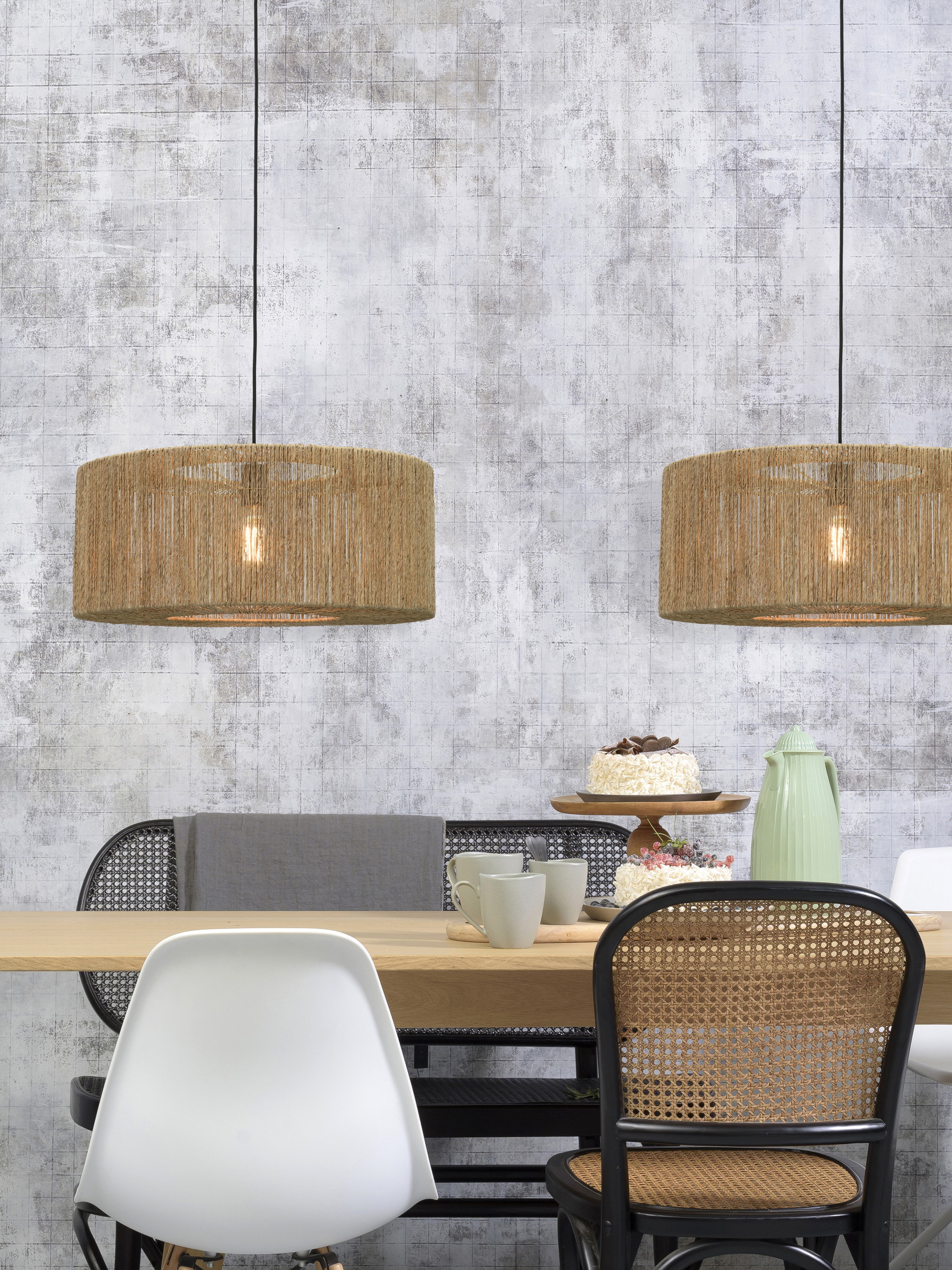 GOOD&MOJO Hanglamp 'Iguazu' Large, Jute, kleur Naturel
