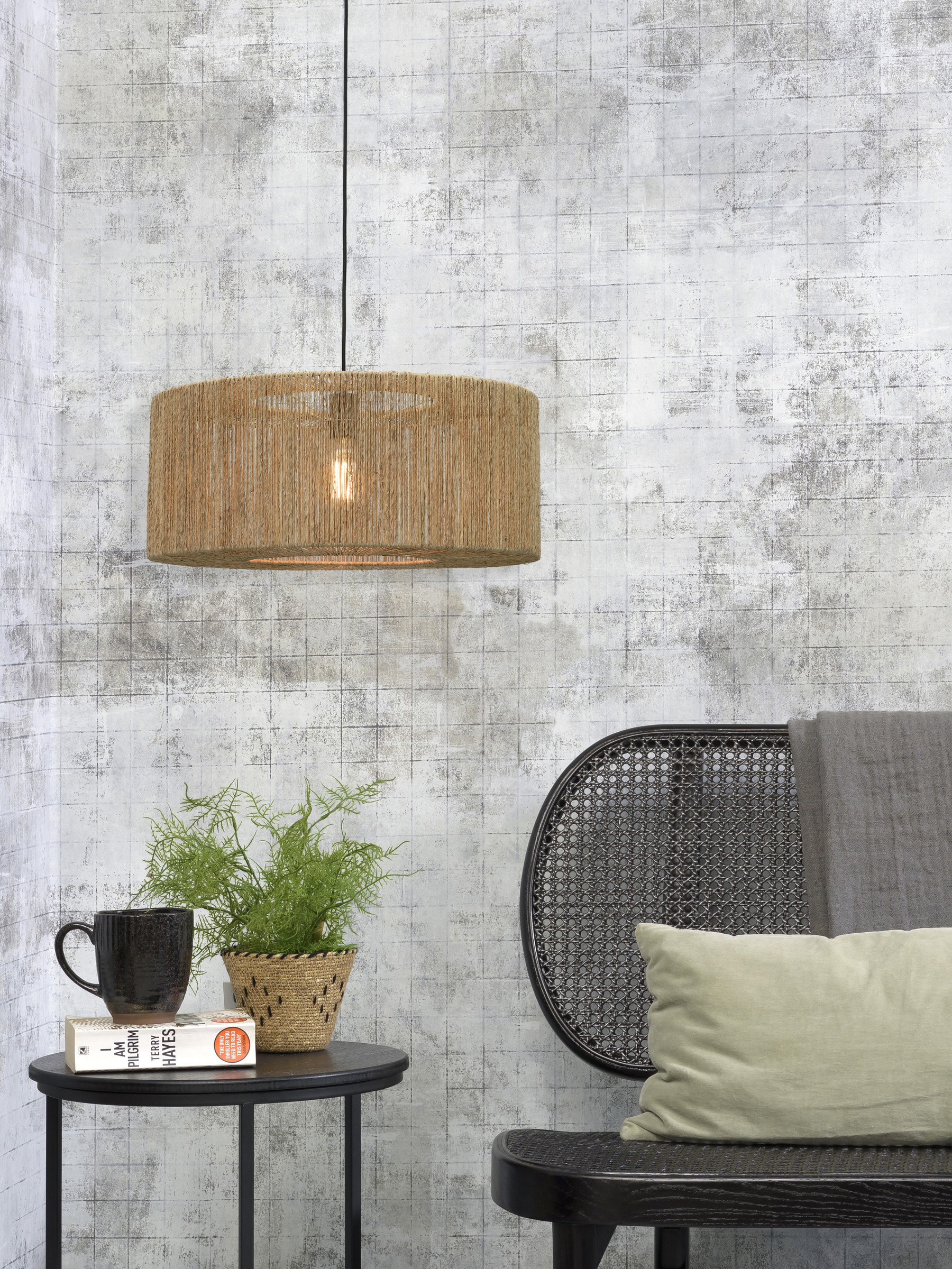 GOOD&MOJO Hanglamp 'Iguazu' Large, Jute, kleur Naturel