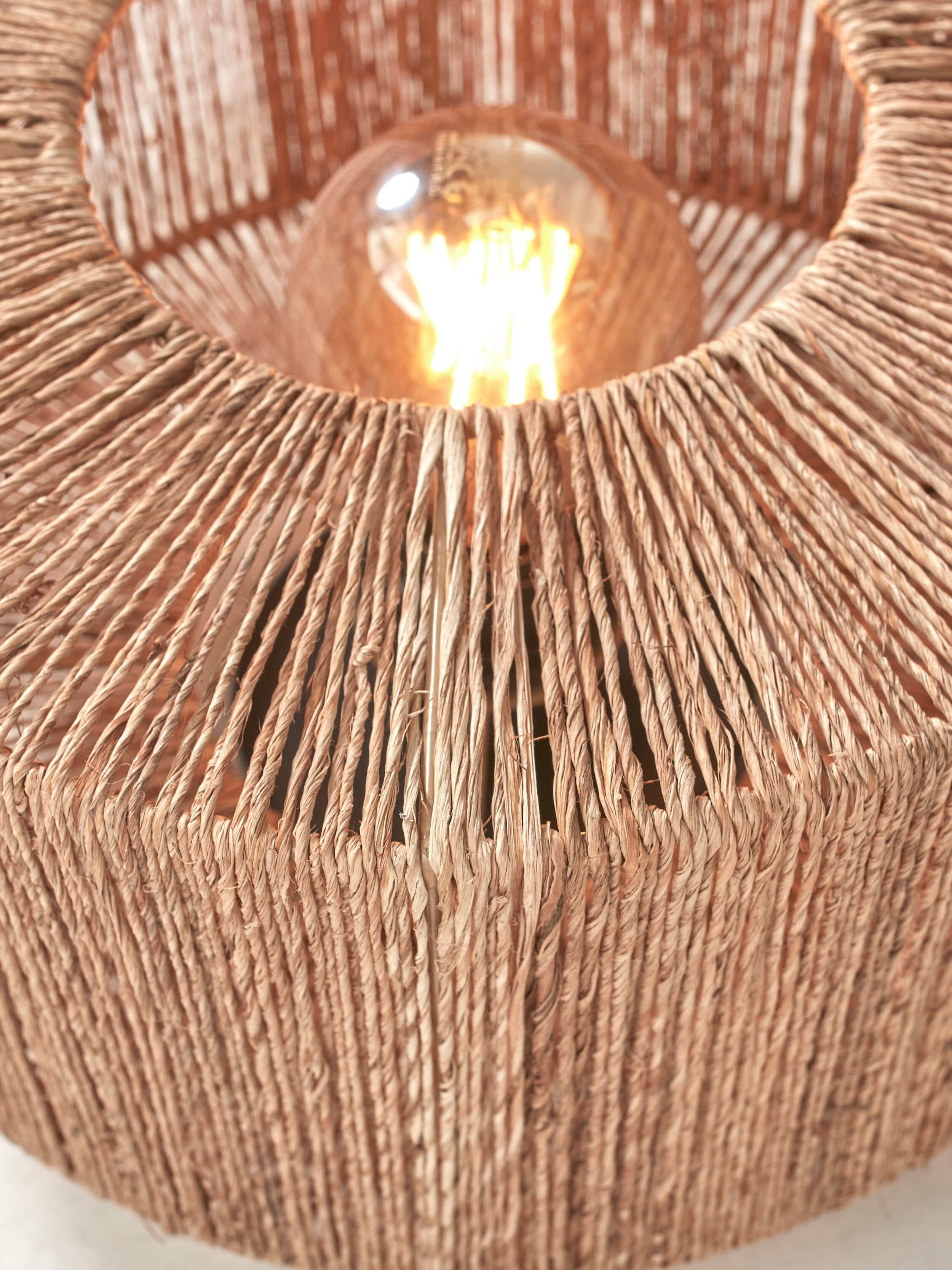 GOOD&MOJO Tafellamp 'Iguazu' Bamboe en jute, 37cm, kleur Naturel