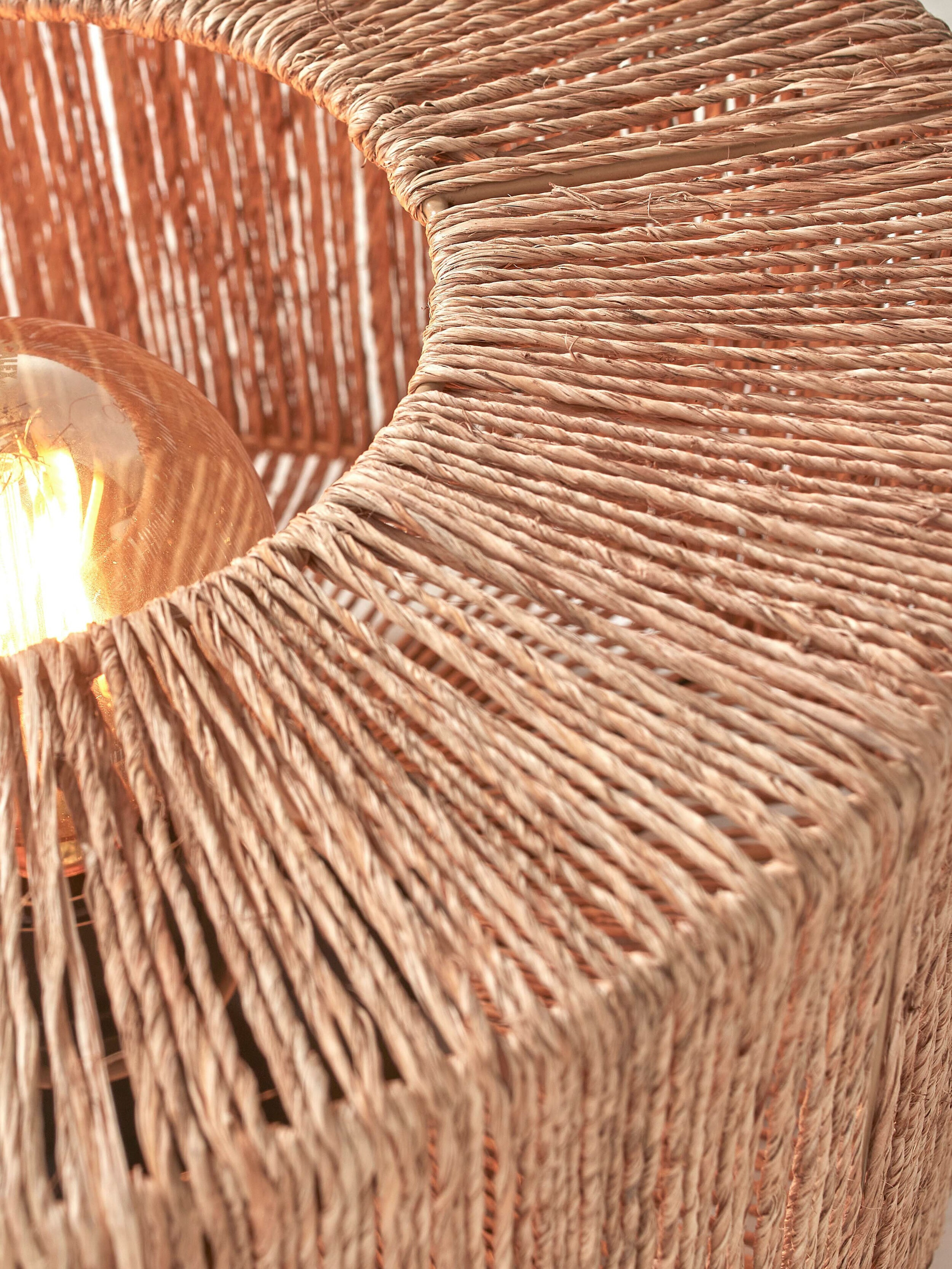 GOOD&MOJO Tafellamp 'Iguazu' Bamboe en jute, 37cm, kleur Naturel