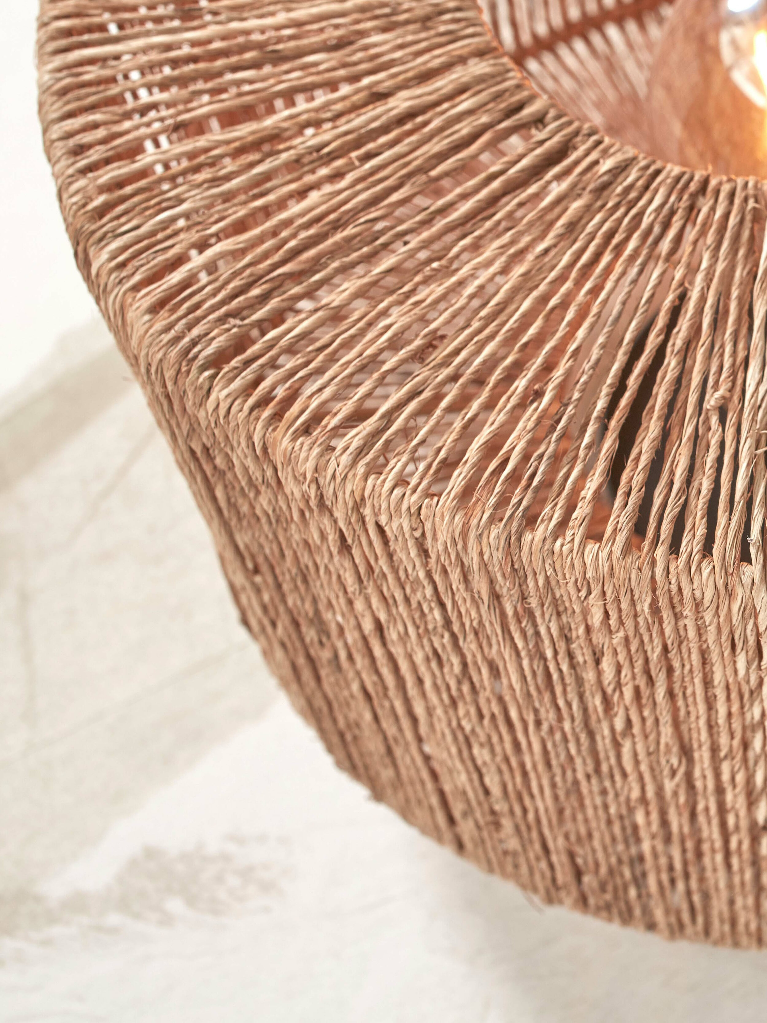 GOOD&MOJO Tafellamp 'Iguazu' Bamboe en jute, 37cm, kleur Naturel