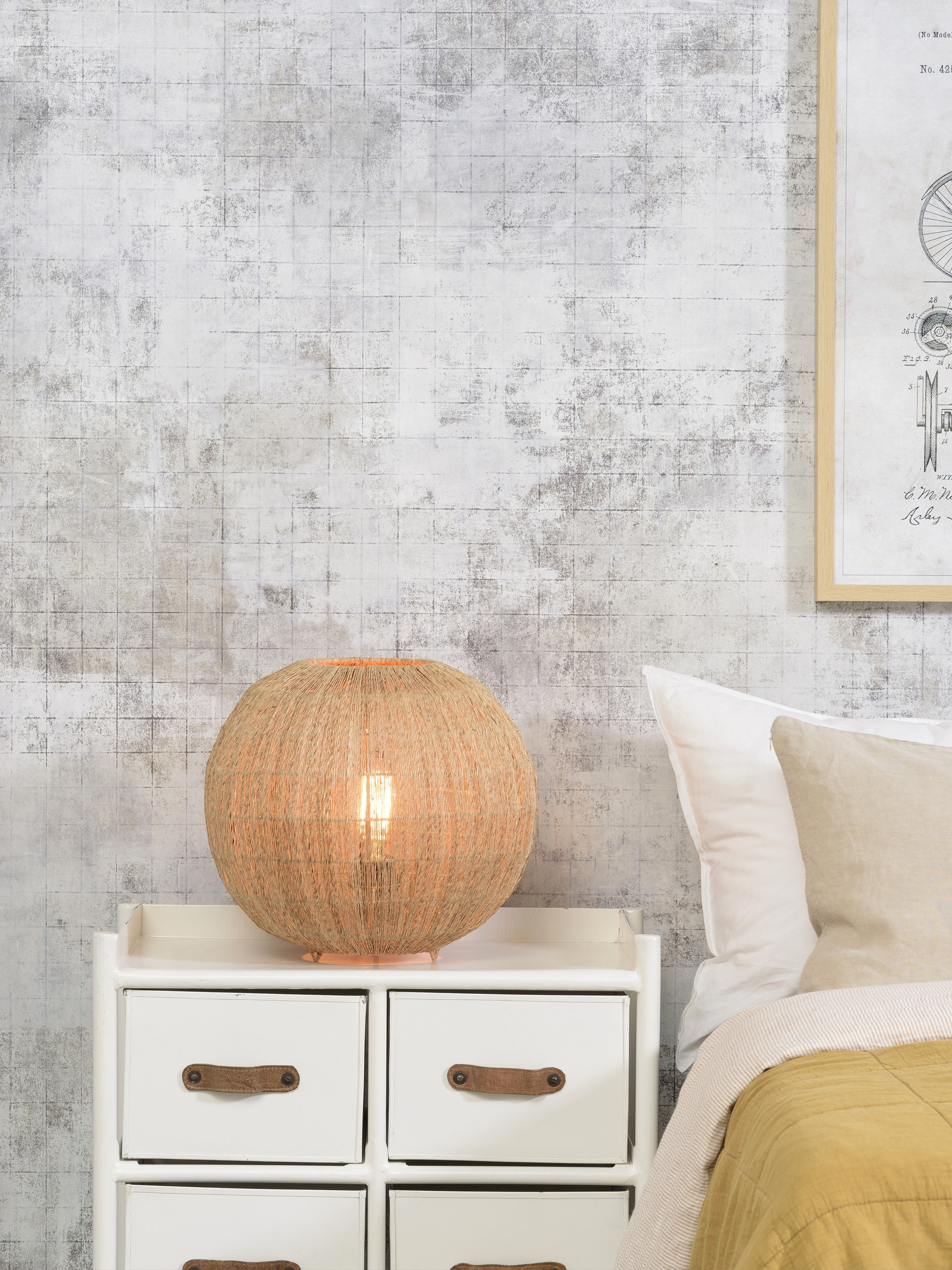 GOOD&MOJO Tafellamp 'Iguazu' Large, Jute, kleur Naturel