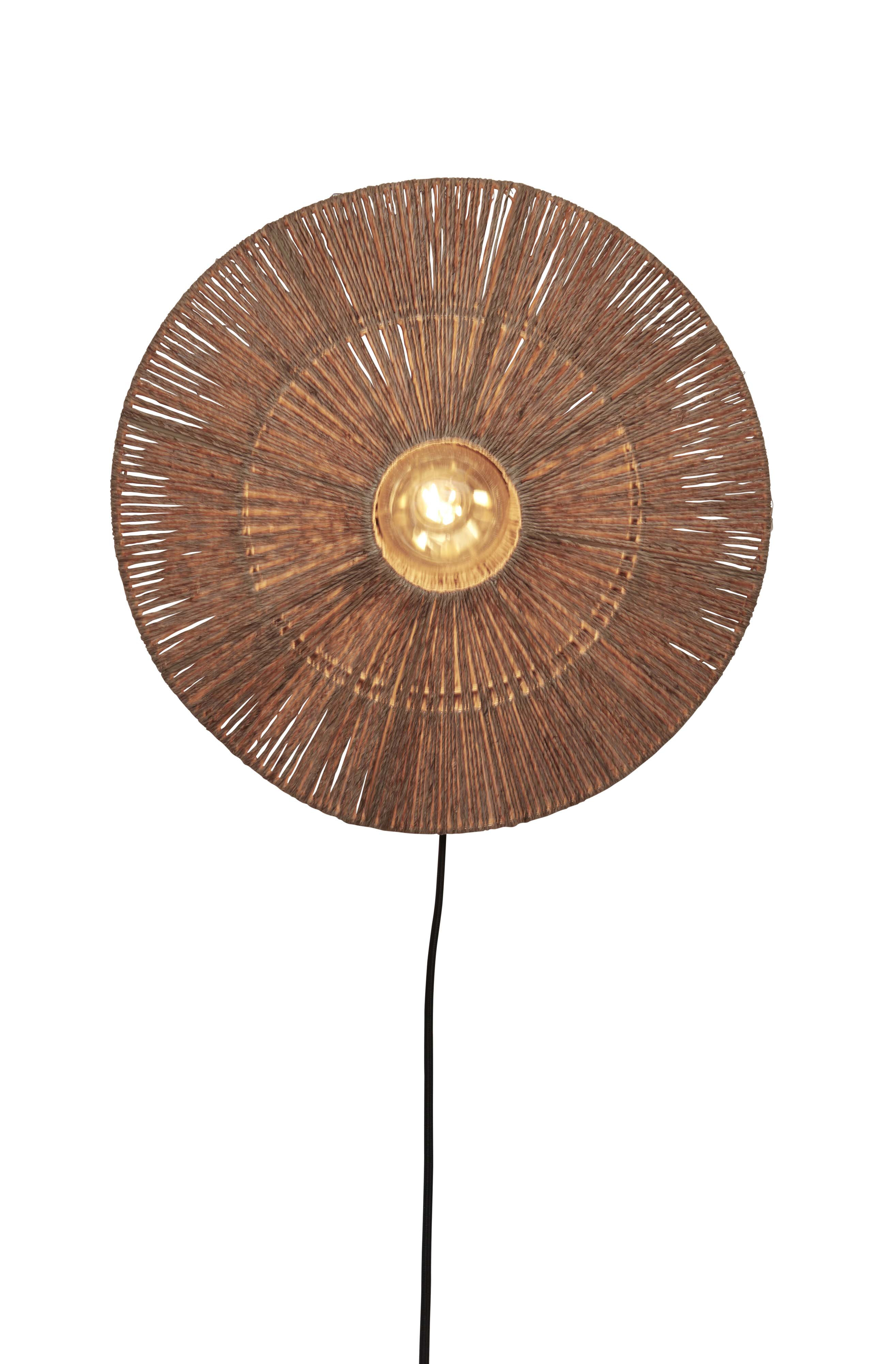 GOOD&MOJO Wandlamp 'Iguazu' Jute, 40cm, kleur Naturel