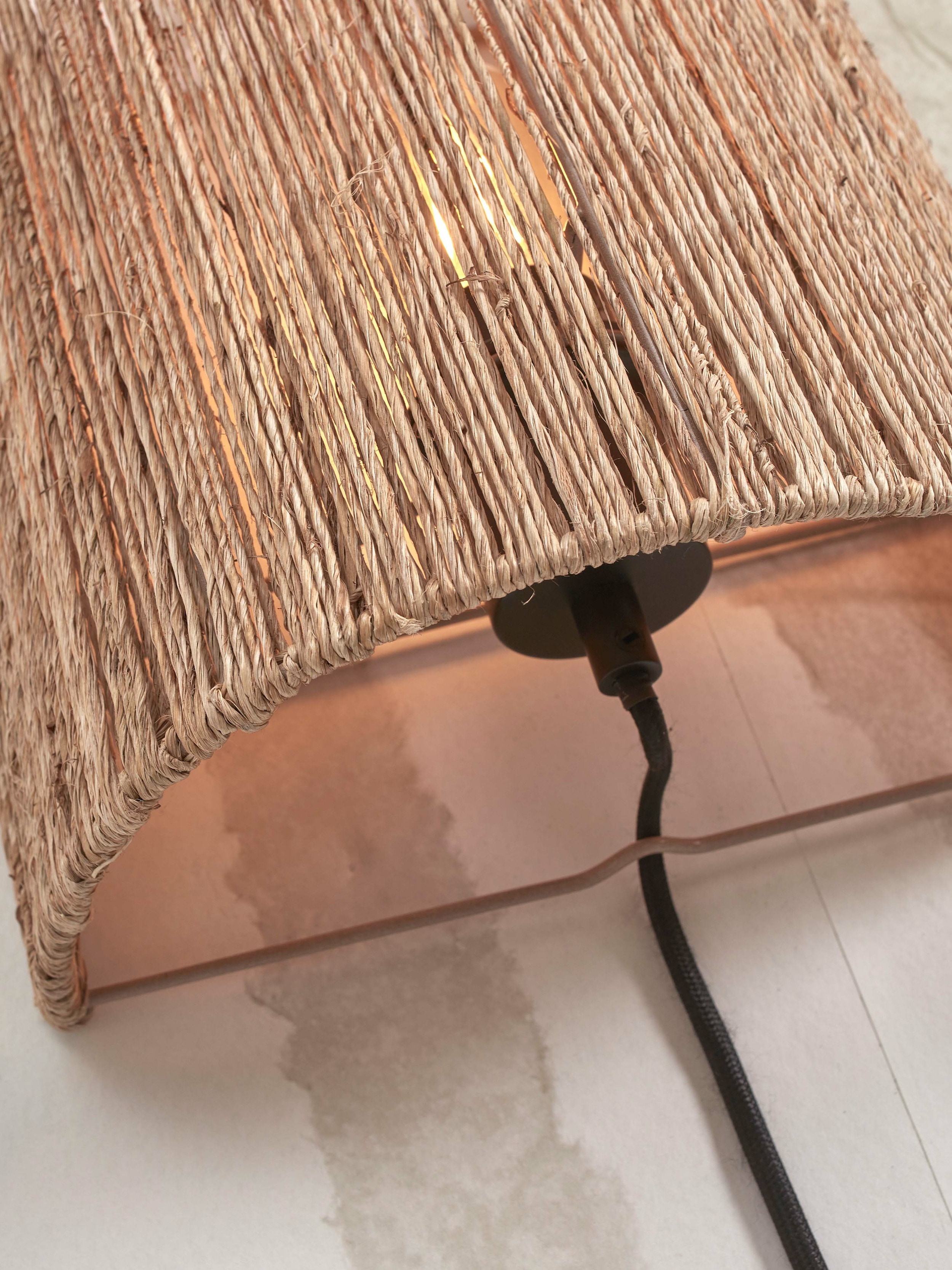GOOD&MOJO Wandlamp 'Iguazu' Jute, 22cm hoog, kleur Naturel