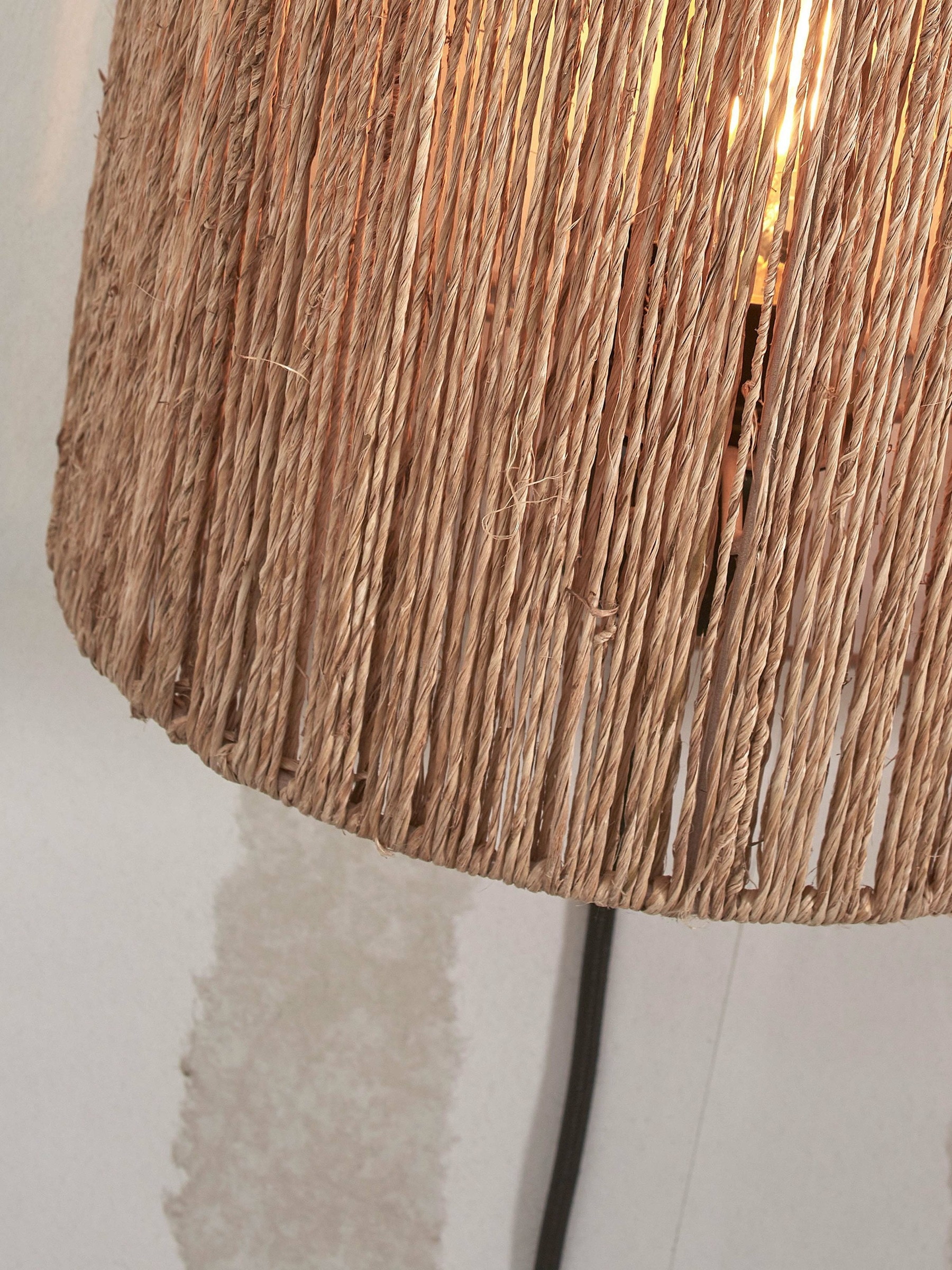 GOOD&MOJO Wandlamp 'Iguazu' Jute, 22cm hoog, kleur Naturel
