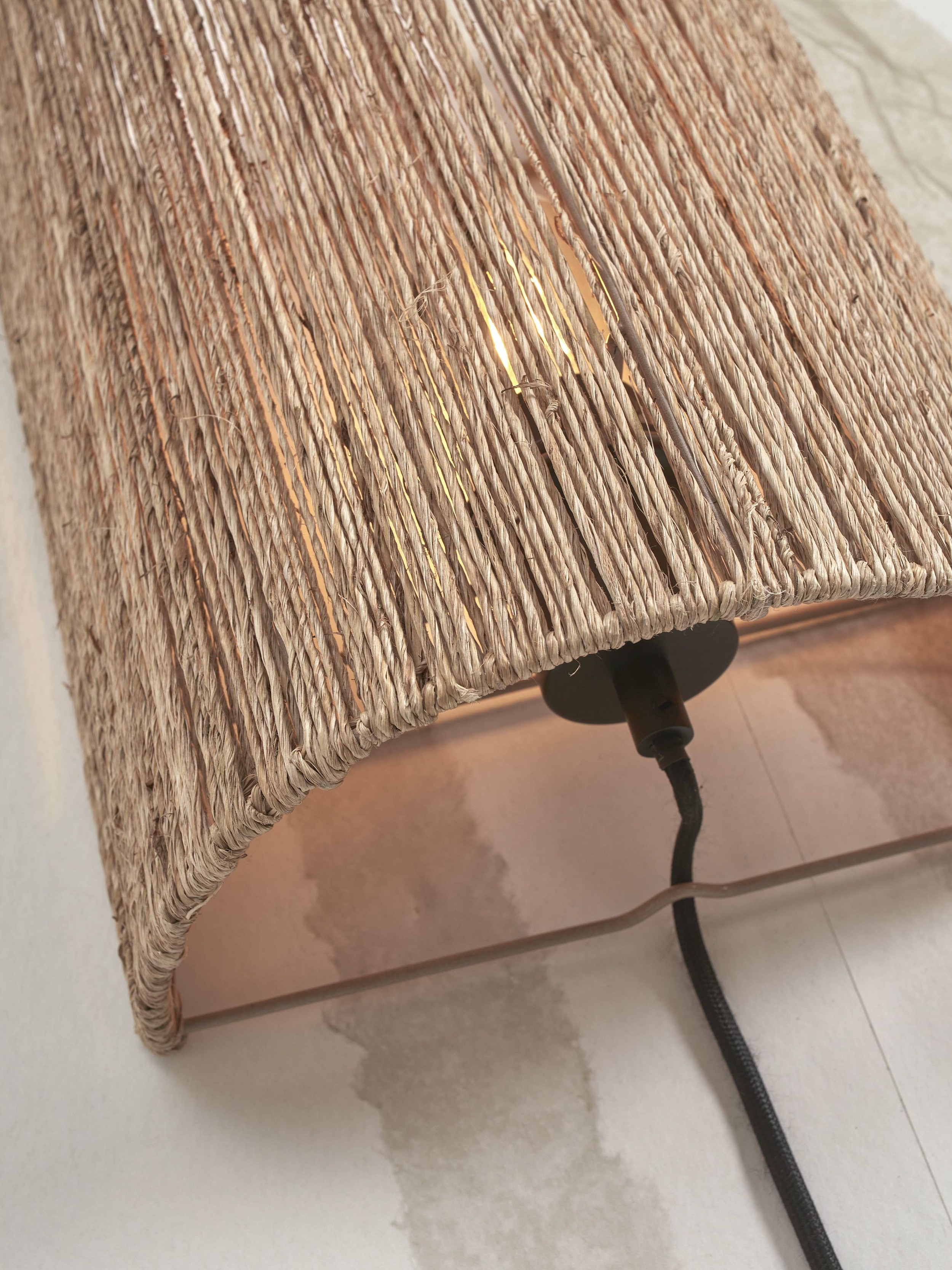 GOOD&MOJO Wandlamp 'Iguazu' Jute, 32cm hoog, kleur Naturel