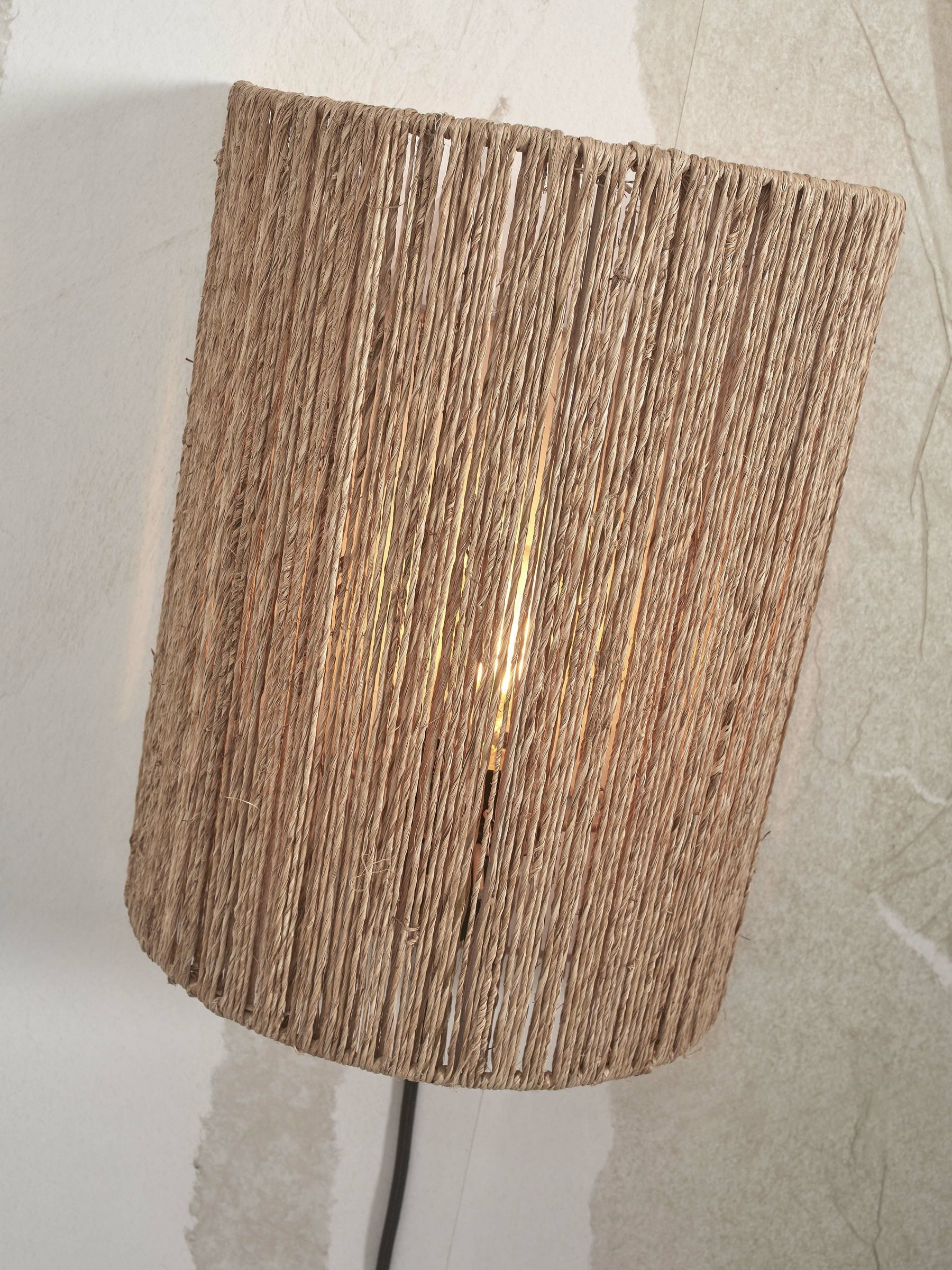GOOD&MOJO Wandlamp 'Iguazu' Jute, 32cm hoog, kleur Naturel