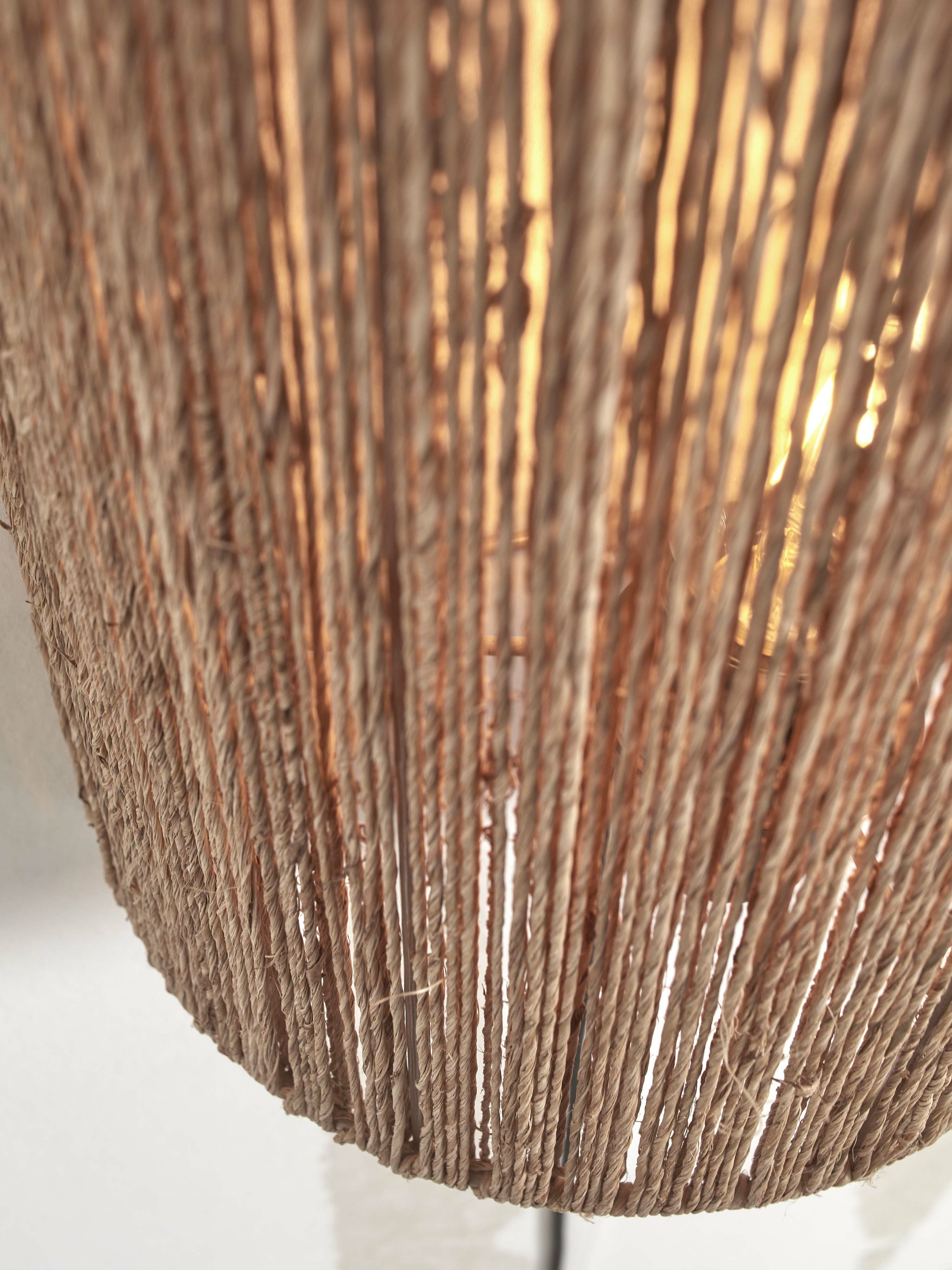 GOOD&MOJO Wandlamp 'Iguazu' Jute, 32cm hoog, kleur Naturel