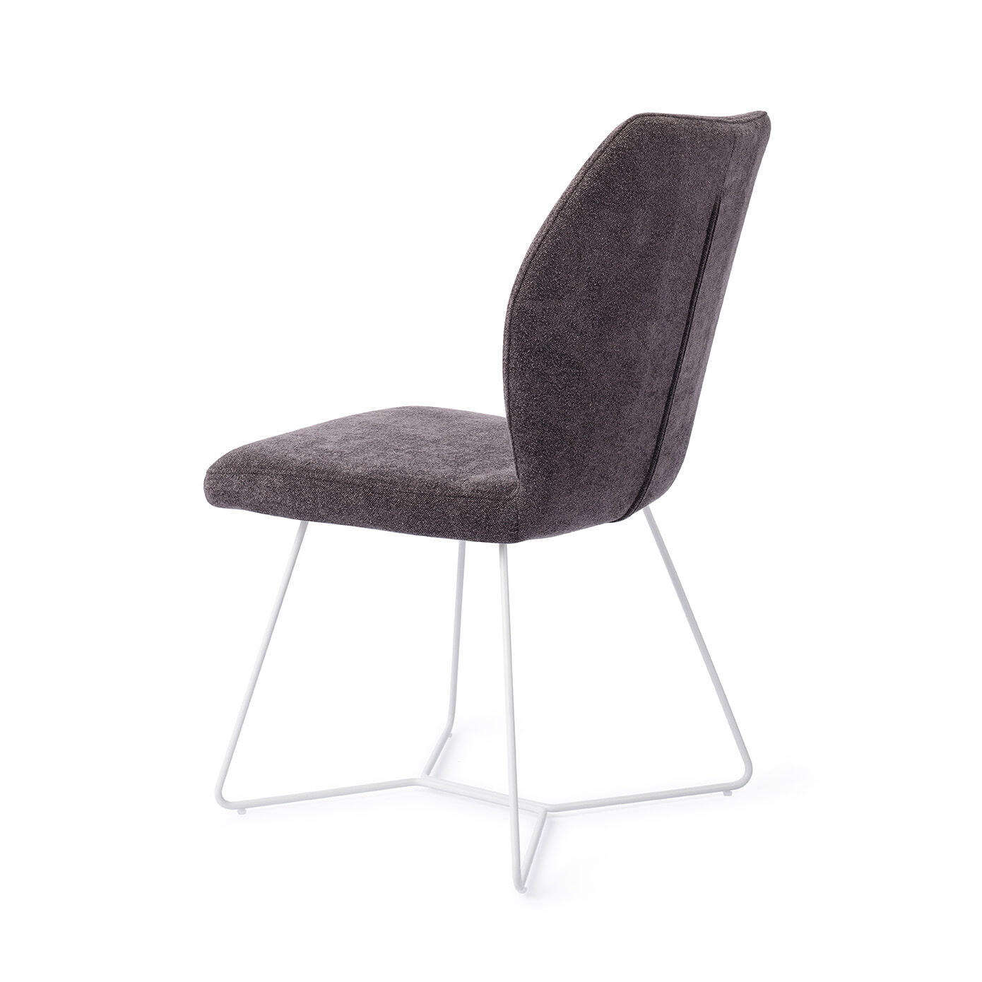 Jesper Home Eetkamerstoel 'Ikata' Beehive White, kleur Almost Black