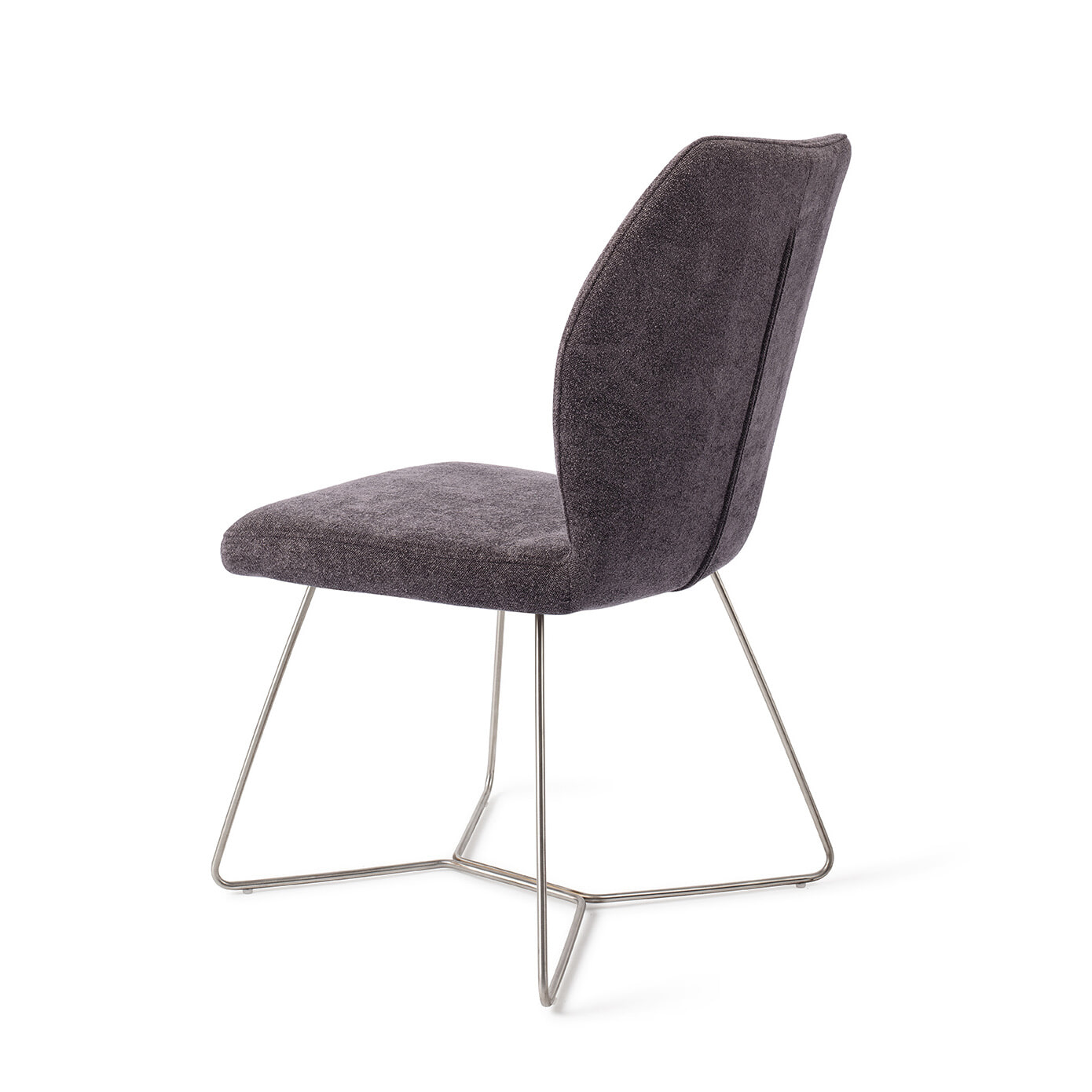 Jesper Home Eetkamerstoel 'Ikata' Beehive Steel, kleur Almost Black