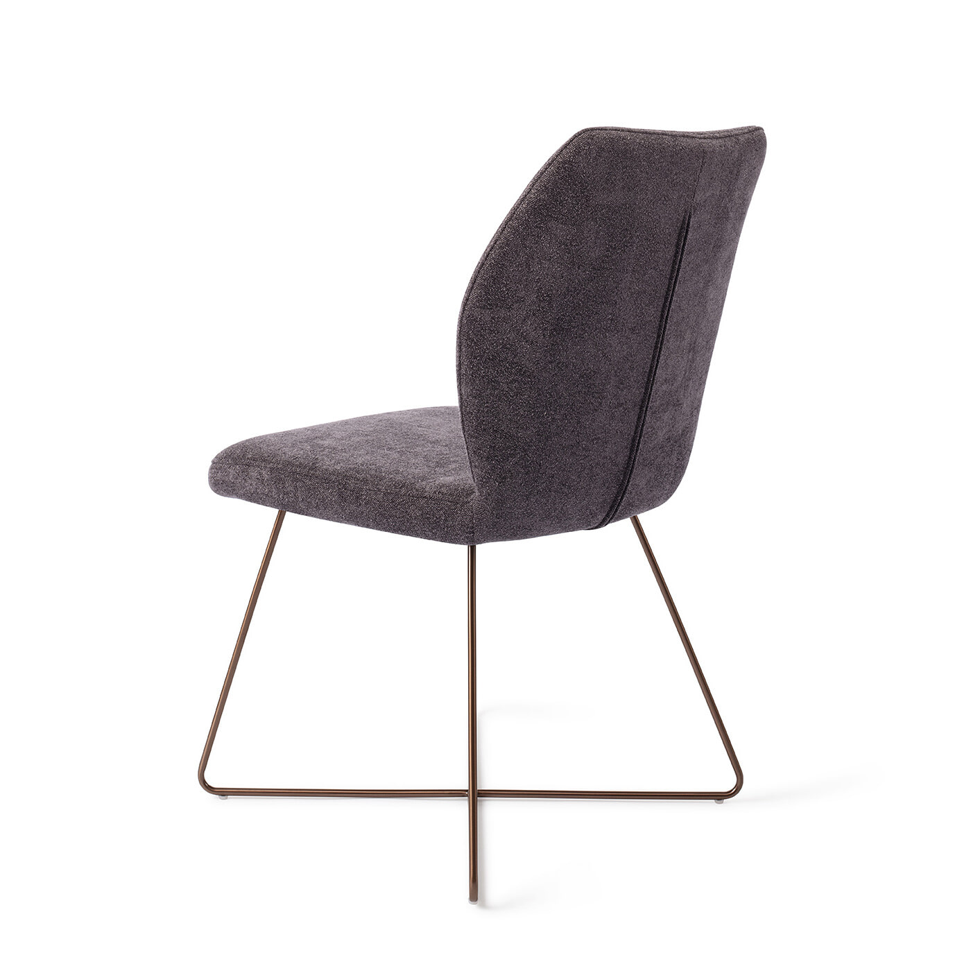 Jesper Home Eetkamerstoel 'Ikata' Cross Rose, kleur Almost Black