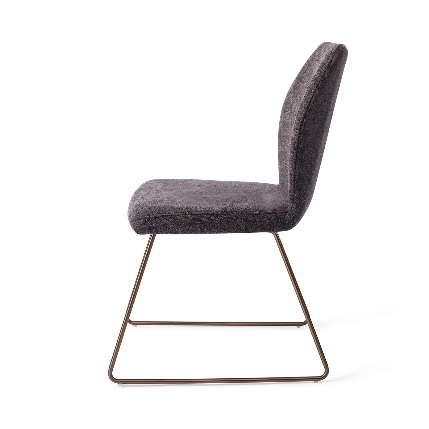 Jesper Home Eetkamerstoel 'Ikata' Slide Rose, kleur Almost Black