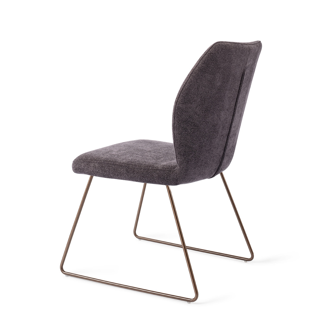 Jesper Home Eetkamerstoel 'Ikata' Slide Rose, kleur Almost Black