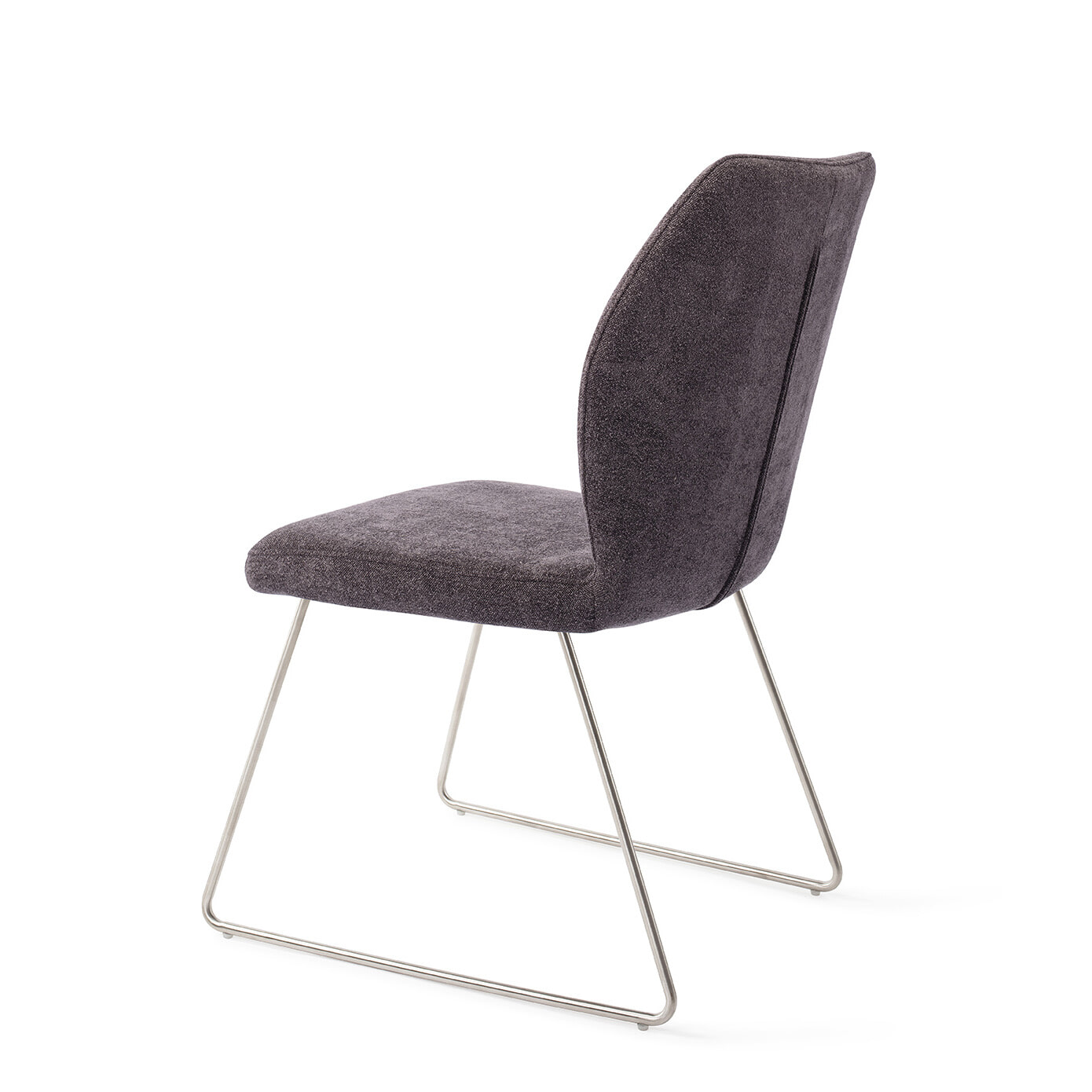 Jesper Home Eetkamerstoel 'Ikata' Slide Steel, kleur Almost Black